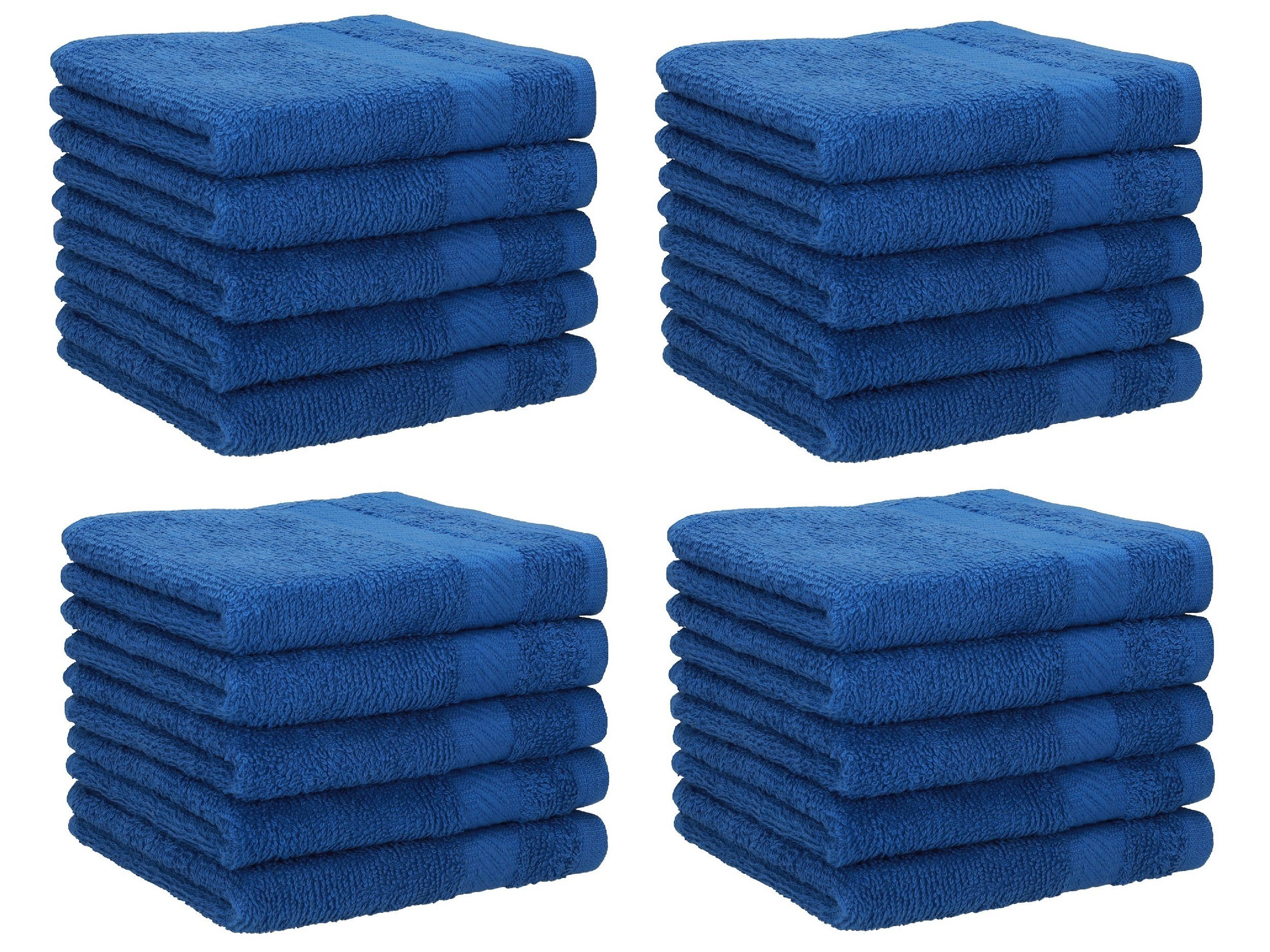 Betz Seiftuch 20 Stück Palermo Größe 30x30 cm Farbe blau, Baumwolle (Set, 20-St)