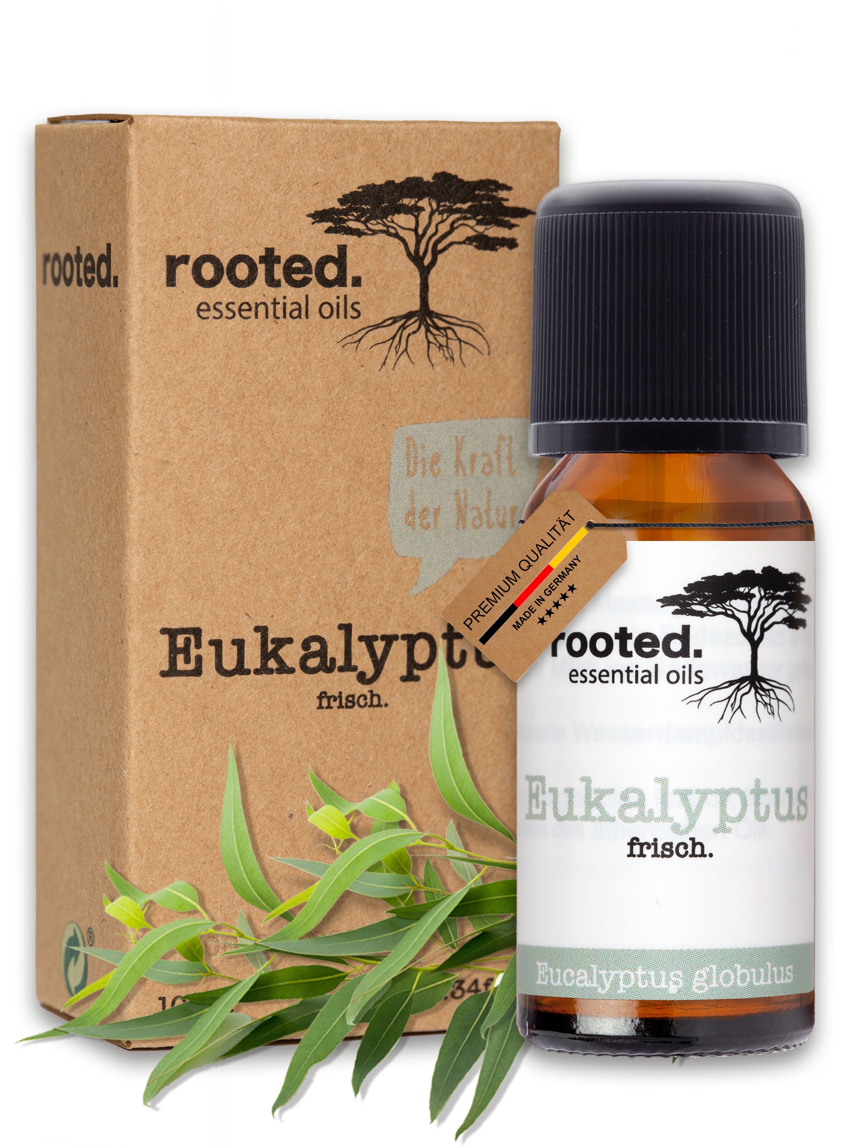 rooted.®, rooted. Körperöl Eukalyptusöl, Eucalyptus ätherisches 10ml globulus