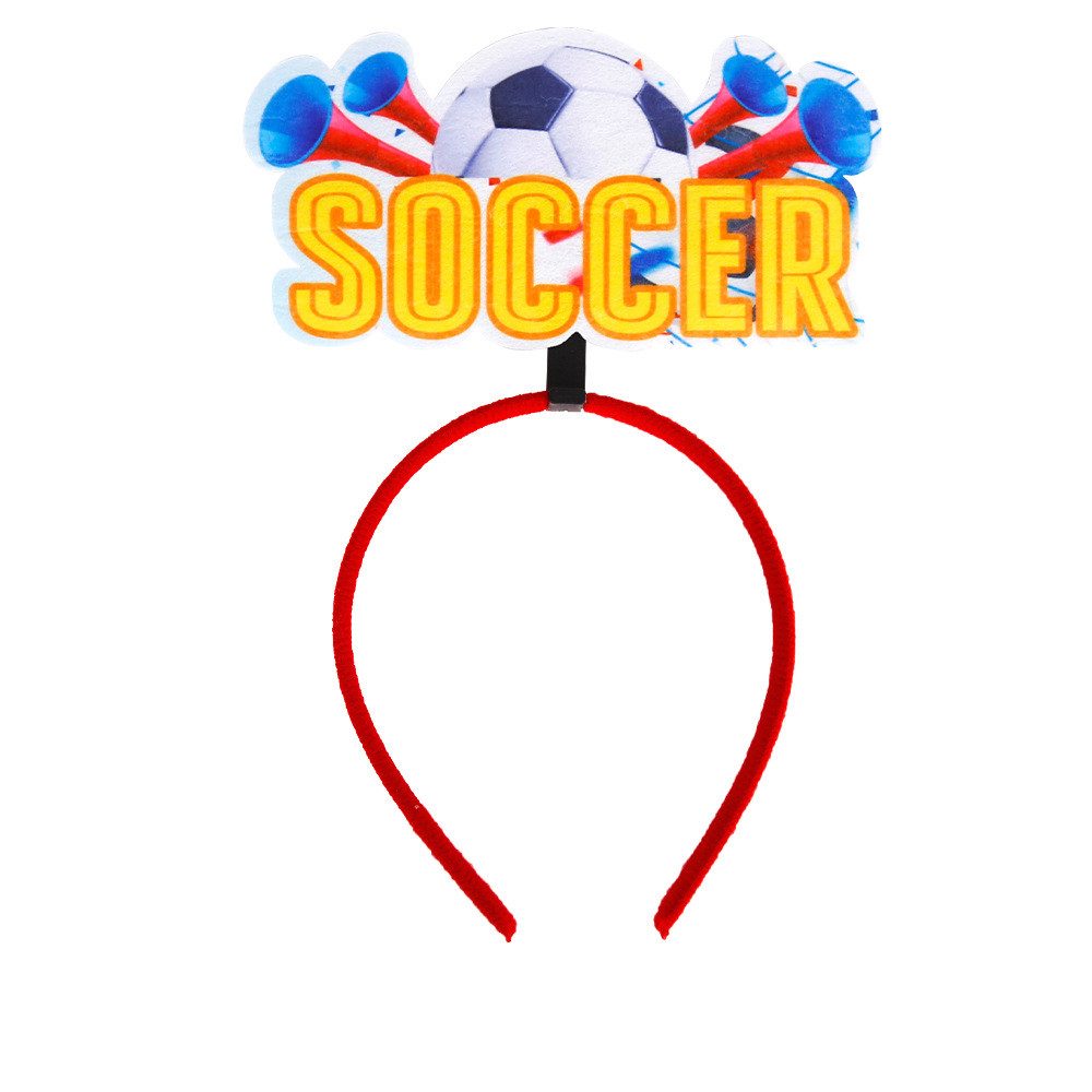 Coonoor Haarreif Fußball-Themenparty-Haarbänder( 1 Stück) , Dekorative Haarreifen, Fußballfans Stirnban, Fotorequisiten für Fußballspiele