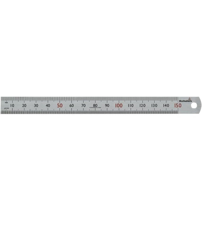 Heinz Hesse Zollstock Stahlmaßstab Millimeterteilung, Länge aus Stahl cm, 15 (Halb)