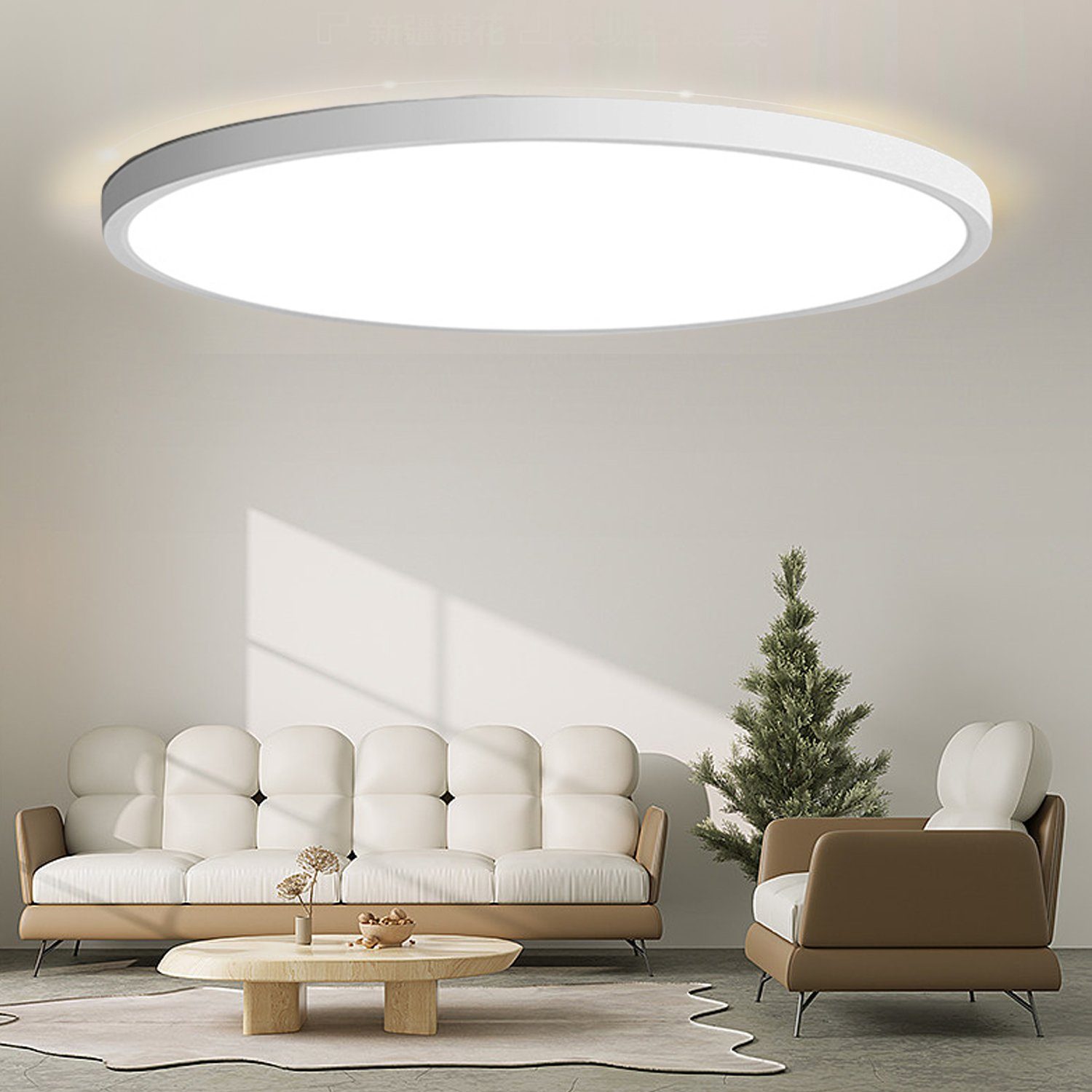 IBETTER Deckenleuchte LED Deckenlampe Ø23cm wasserdicht BadLeuchte Lampe,20W Rund Wohnzimmer, weiß, küchenlampe, Flur Leuchtmittel, LED fest integriert