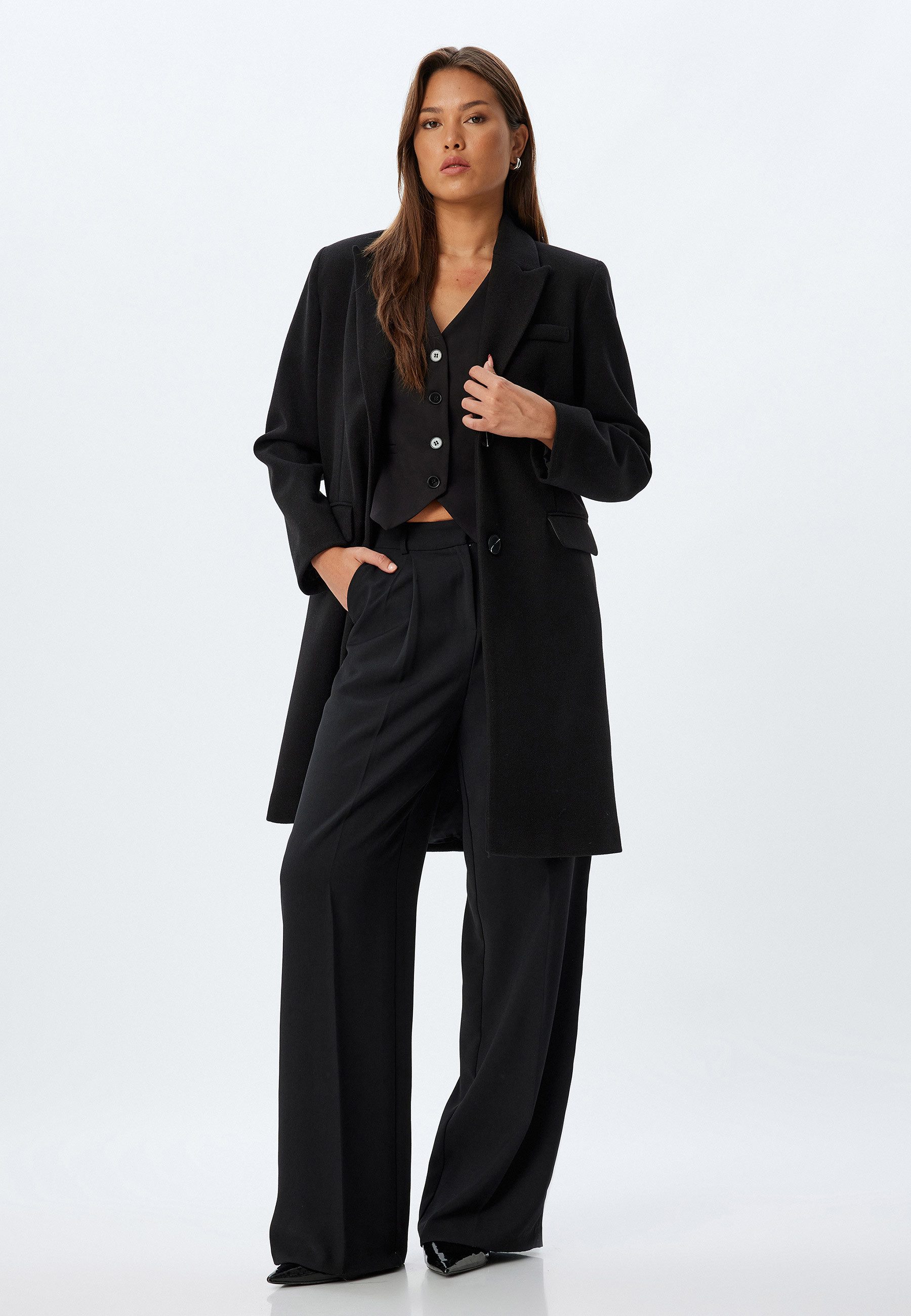 Langmantel Regular Jacket Kragen