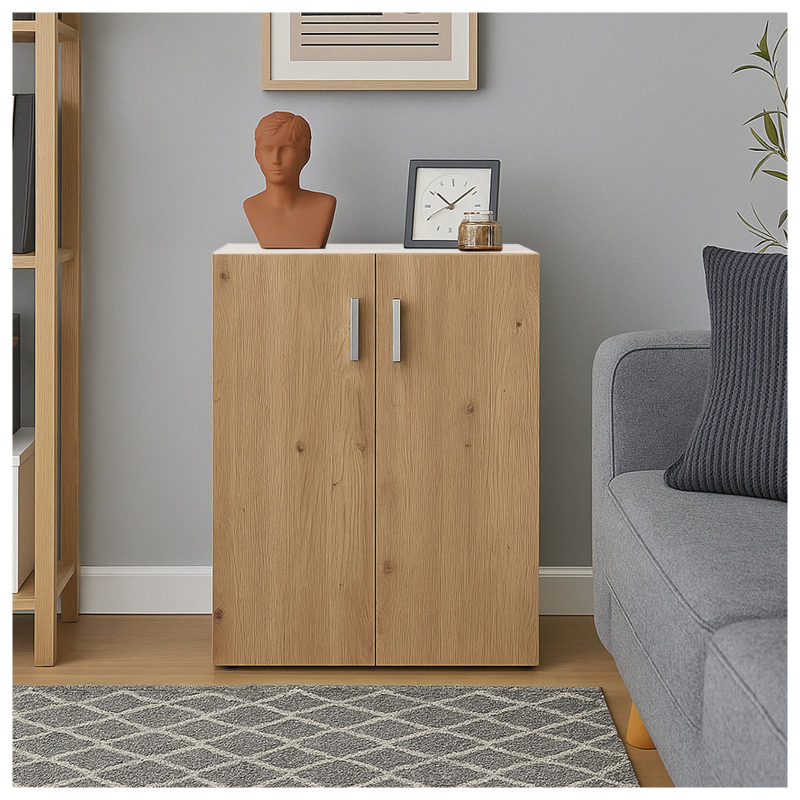 HTI-Line Kommode Kommode Nina mit 2 Regalfächern (Stück, 1x Kommode Nina), Anrichte Sideboard Schrank