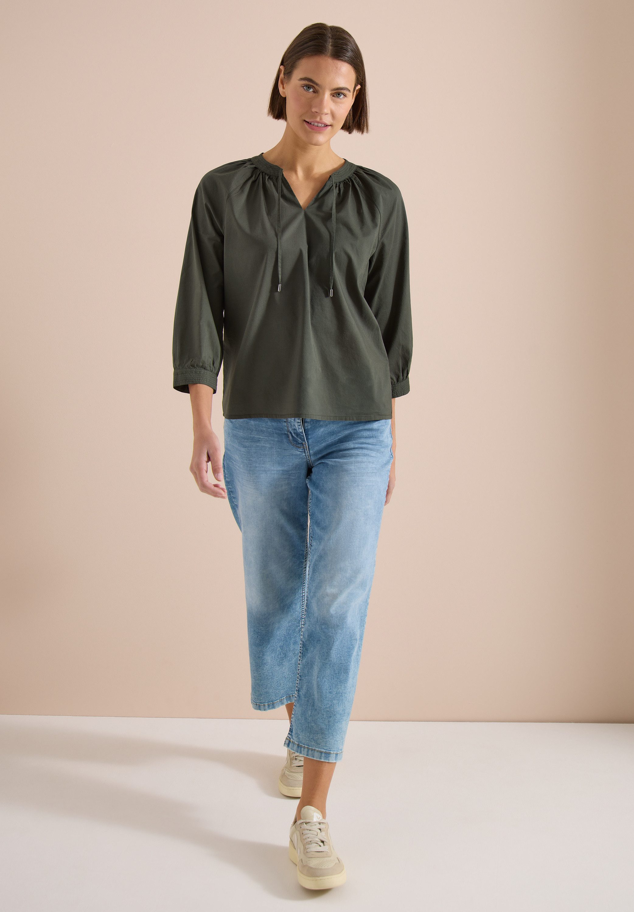 CECIL Klassische Bluse aus reiner Baumwolle
