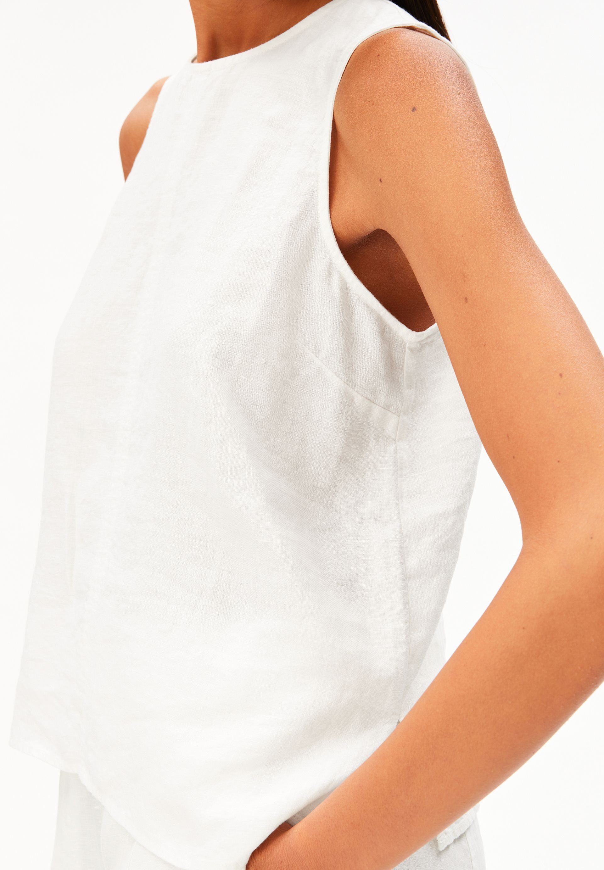 Armedangels Blusentop PURE LINO Bluse aus 100% Leinen Regular Fit