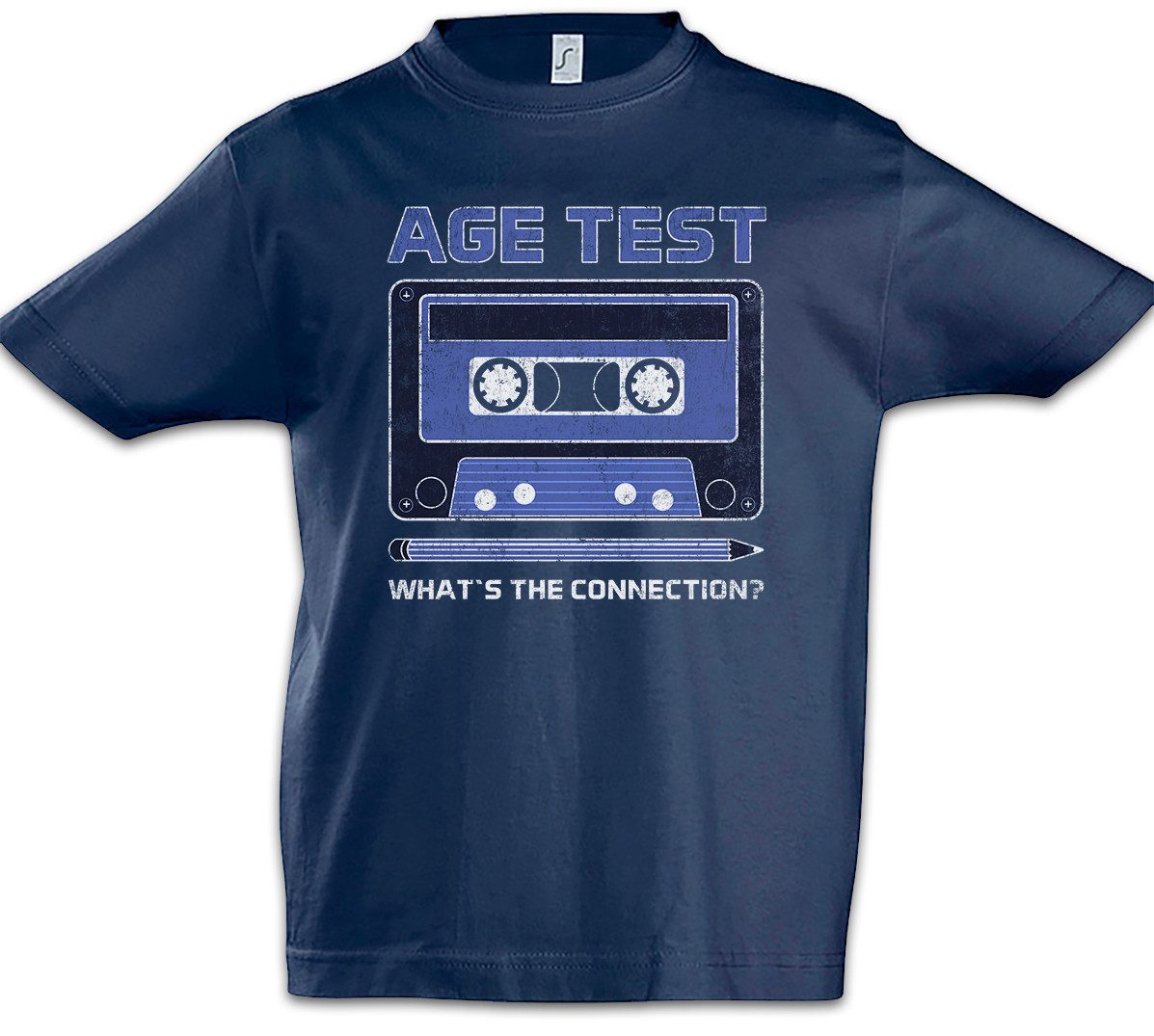 Urban Backwoods Print-Shirt Age Test Kinder T-Shirt MC Cassette Kassette 80s Retro Tape Deck (1-tlg) Kassettenrekorder Vintage 80er DJ