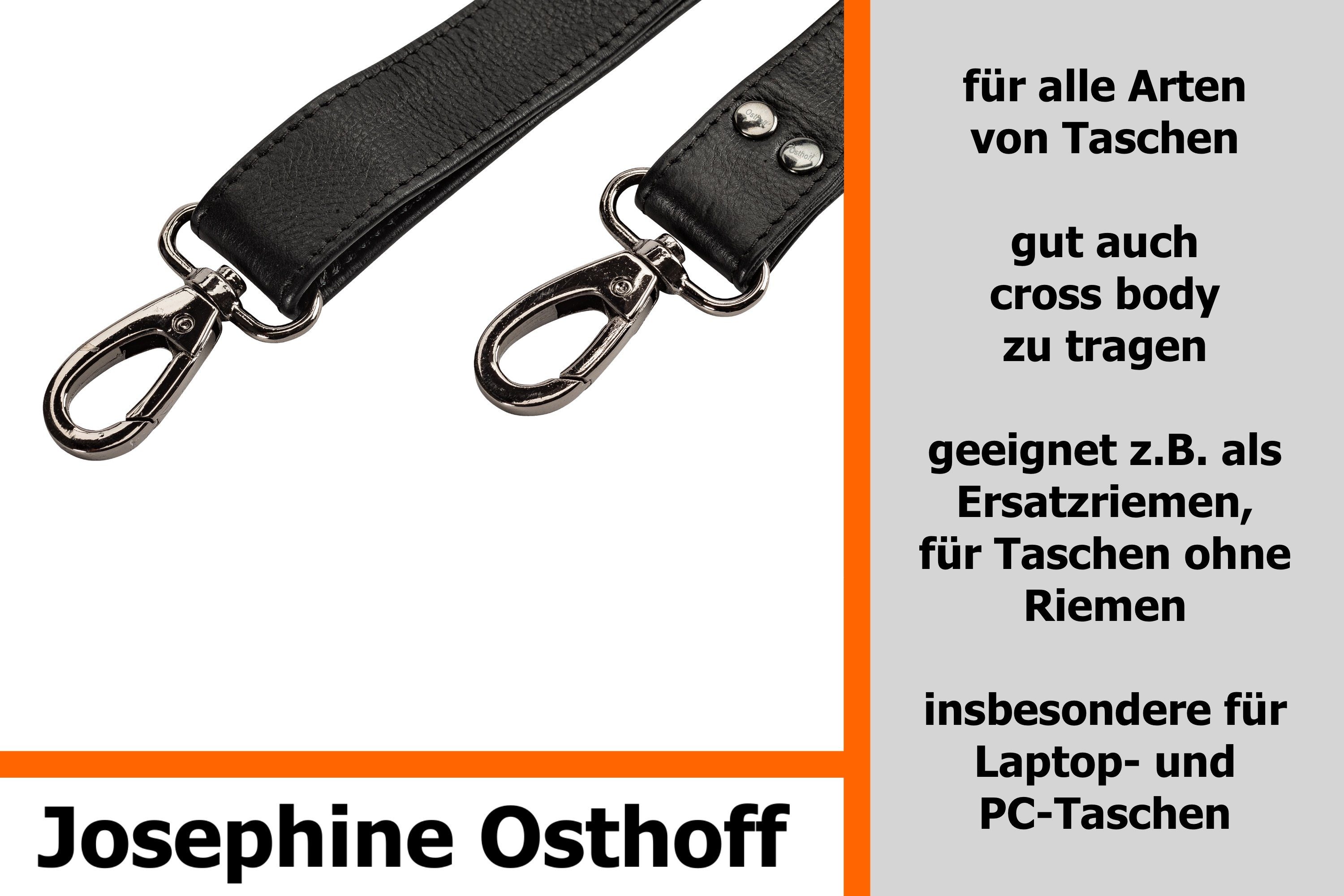 Josephine 3 cm Schulterriemen schwarz/anthrazit Schulterriemen Osthoff