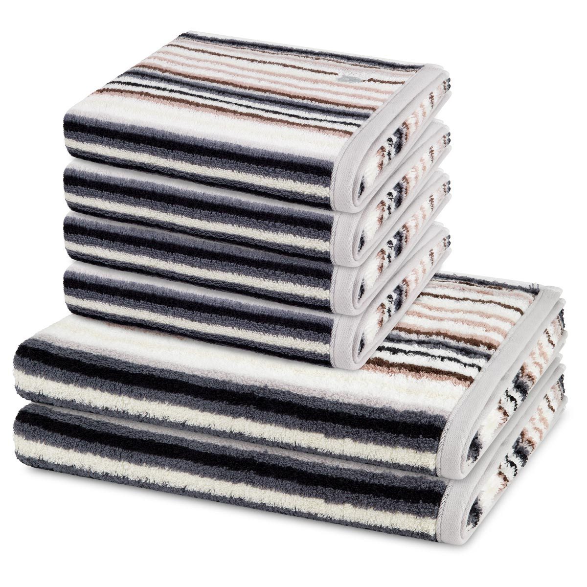 ROSS Handtuch Set Vita, Walkfrottee (Spar-Set, 6-St), 4 X Handtuch 2 X Dusc günstig online kaufen