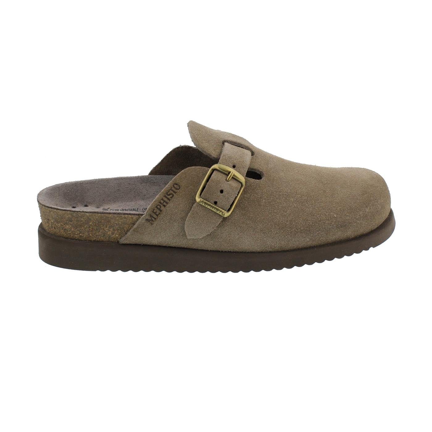 Mephisto HALINA Clog, Sandvelour, Warm-Grey - 62820, SOFT-AIR-Technolo Clog