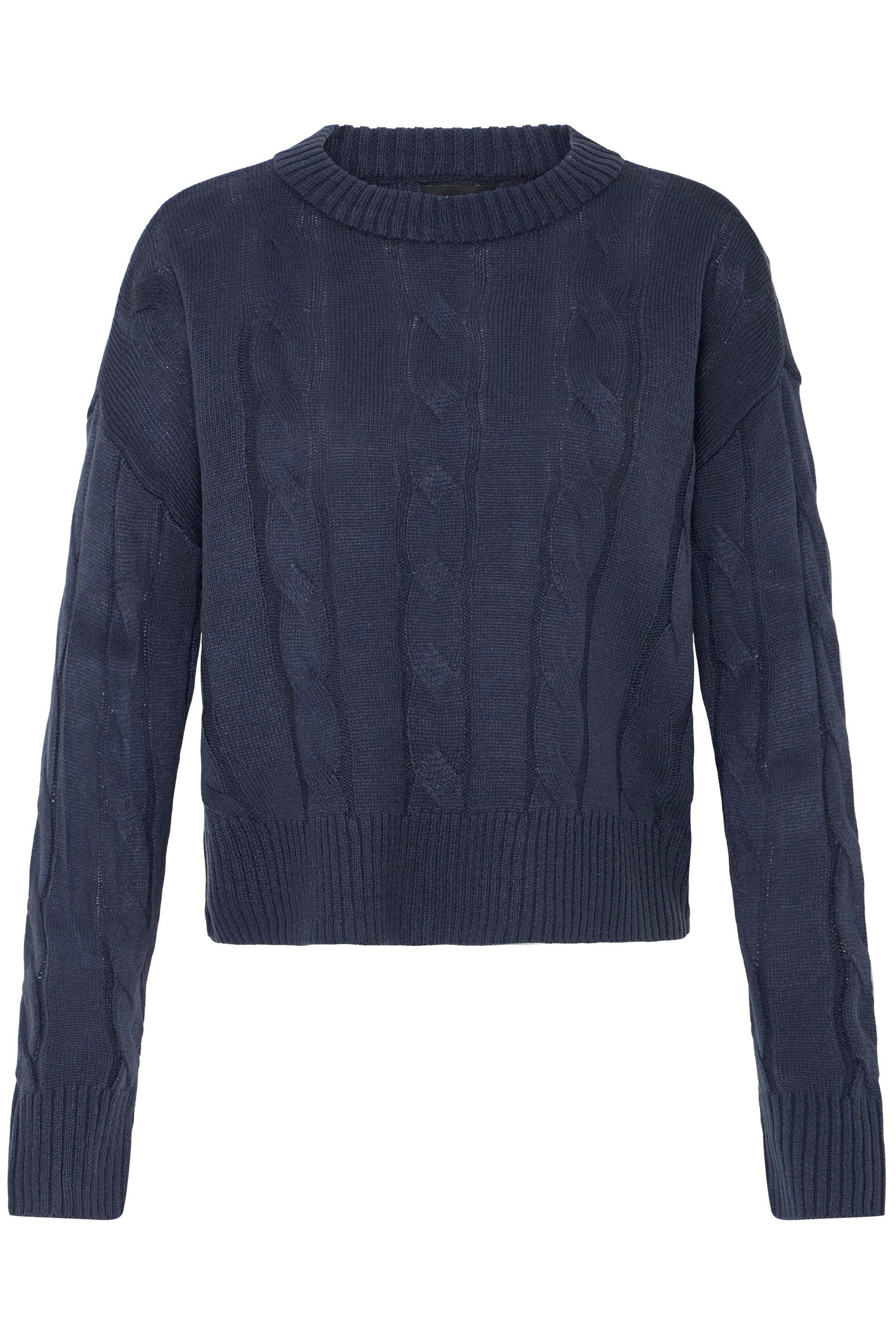OXMO Strickpullover OXKimni Kuscheliger Pullover mit Zopfmuster günstig online kaufen