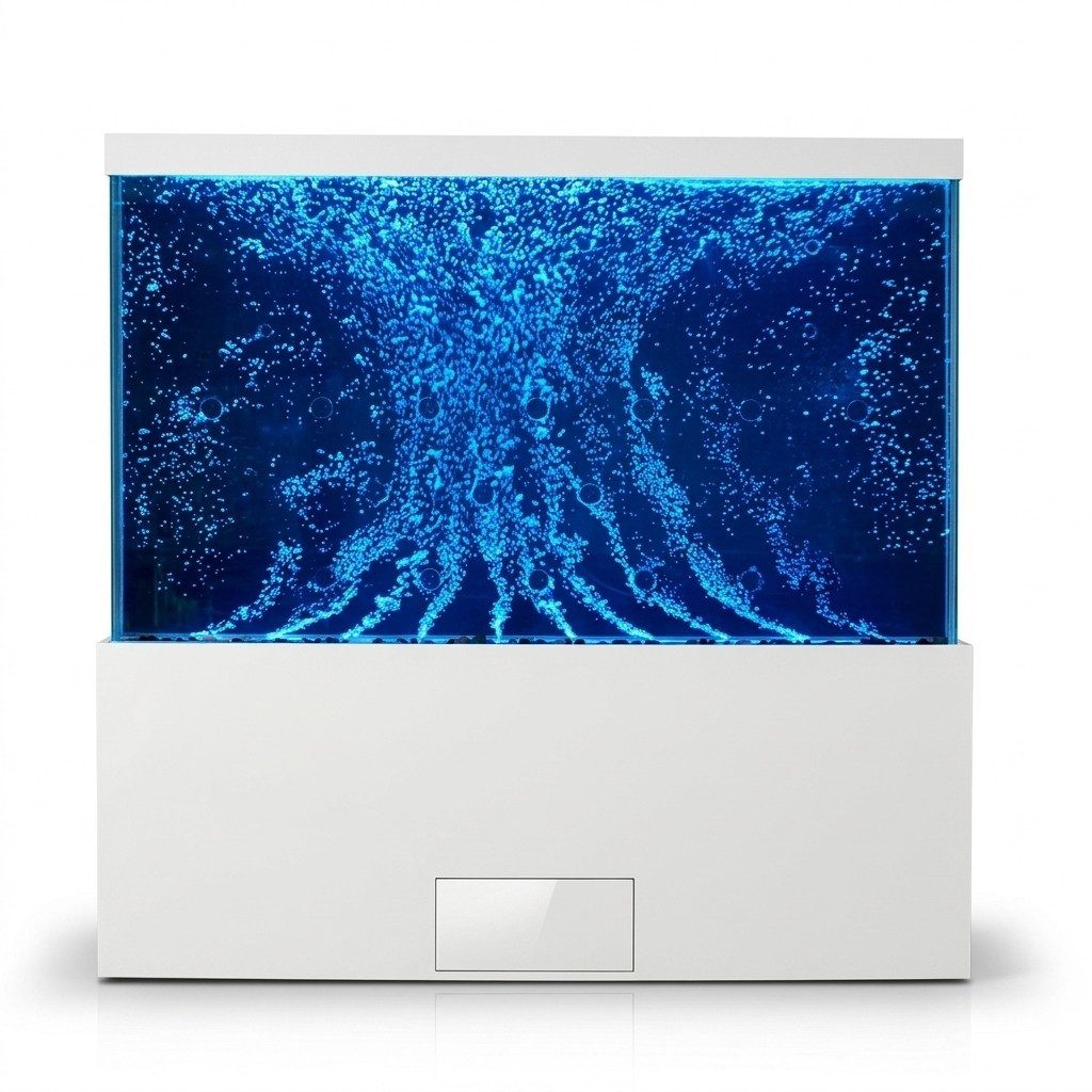 Zimmerbrunnen Wassersäulen Trennwand Edelstahl Säulen Wände Led Wand Transparent