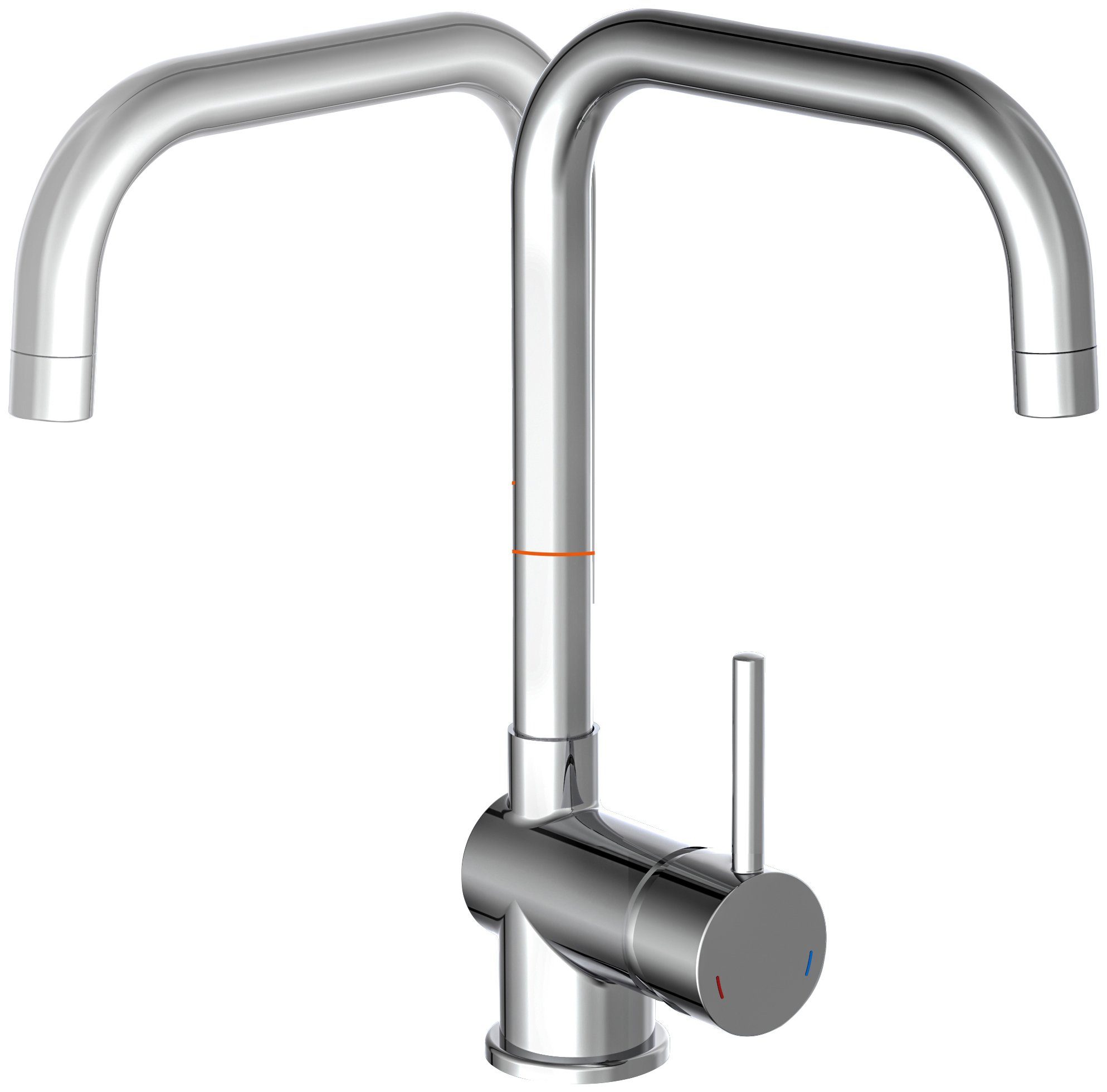 Eisl Spültischarmatur Futura energiesparende Cold-Start-Funkt., 360° schwenkbar, geräuscharm