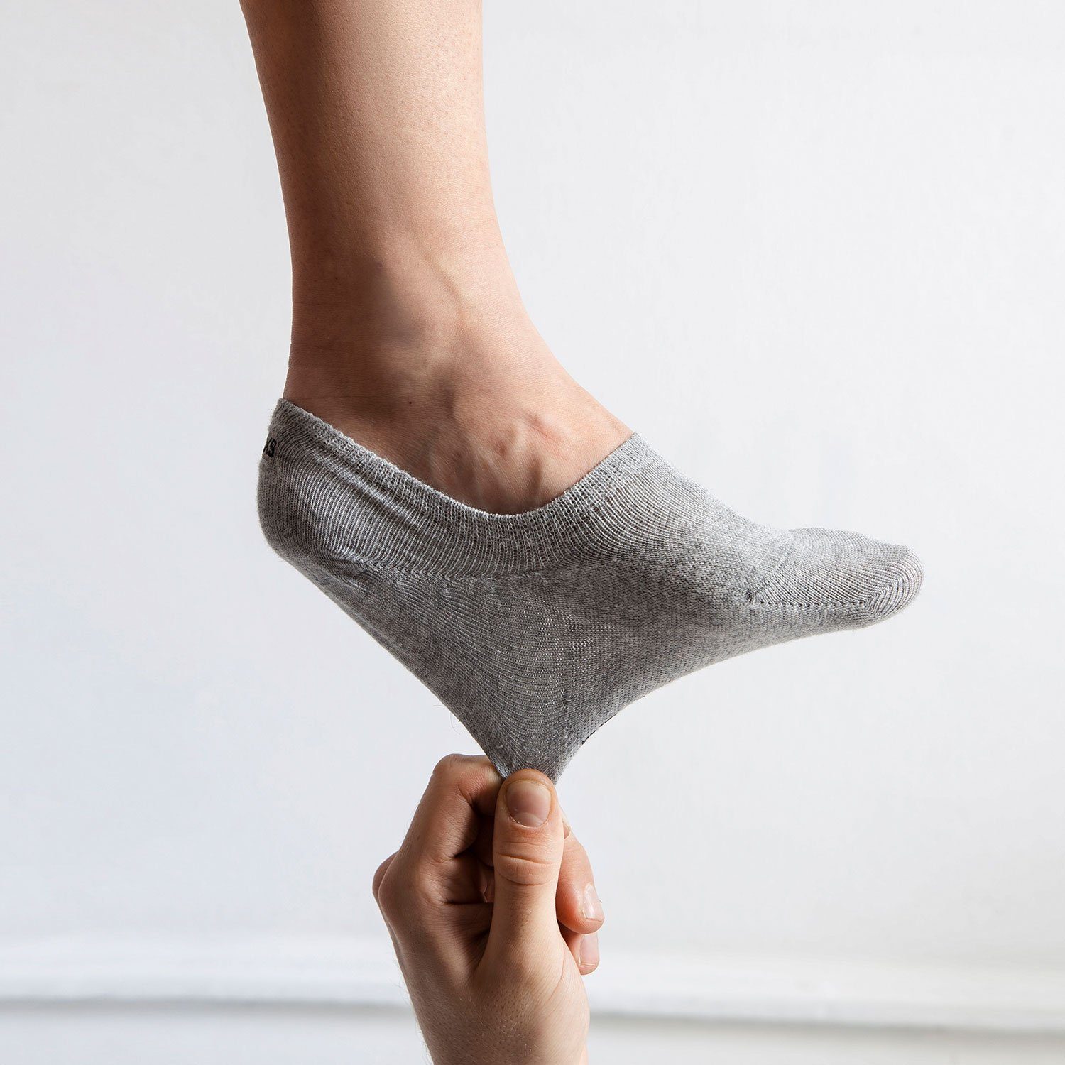 SNOCKS Füßlinge Invisible Socks Sneaker Socken Damen & Herren (6-Paar) aus Bio-Baumwolle, mit Anti-Rutsch-Pad und unsichtbar in den Schuhen