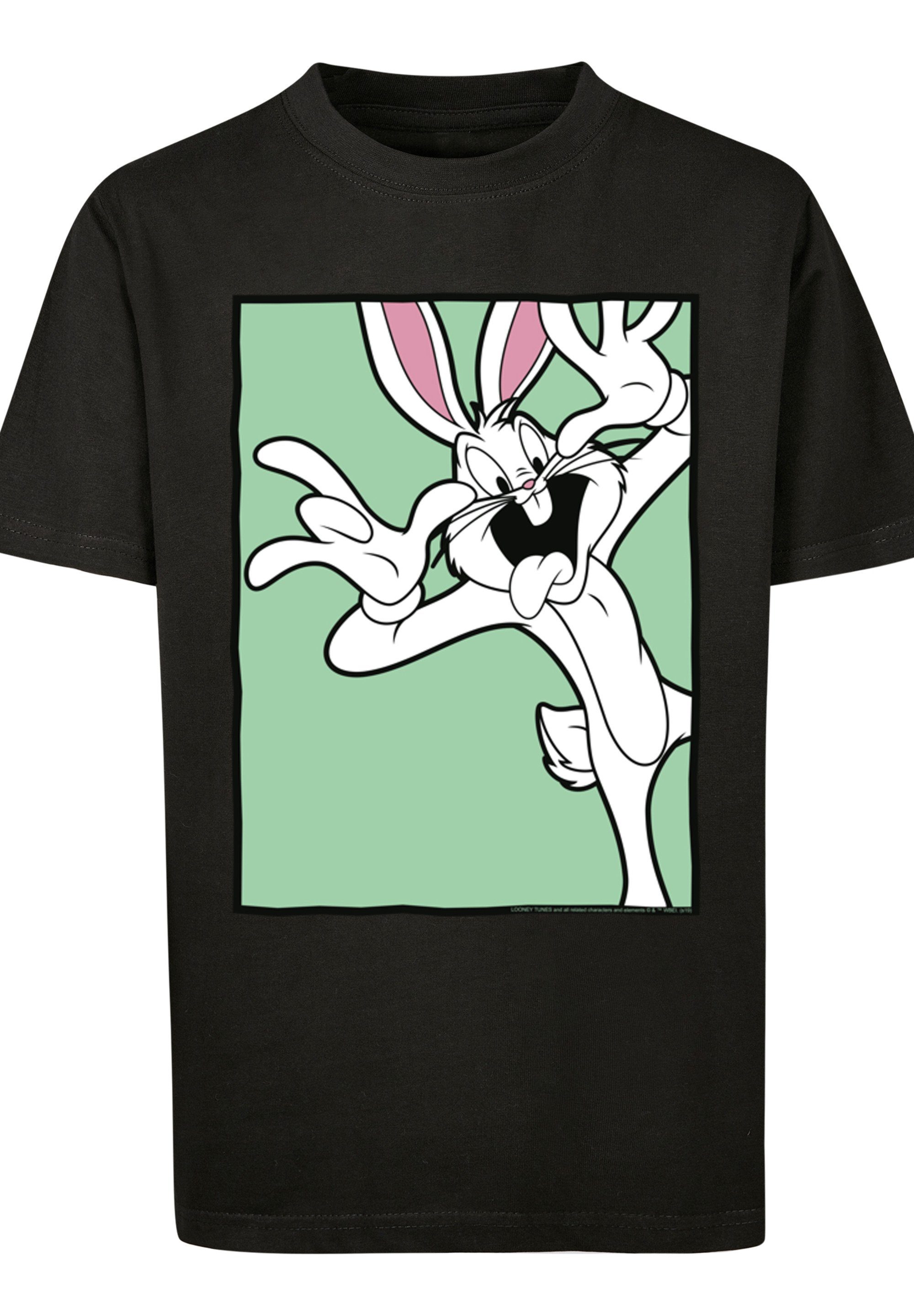 Looney Bugs schwarz Bunny Print Face Tunes Funny F4NT4STIC T-Shirt