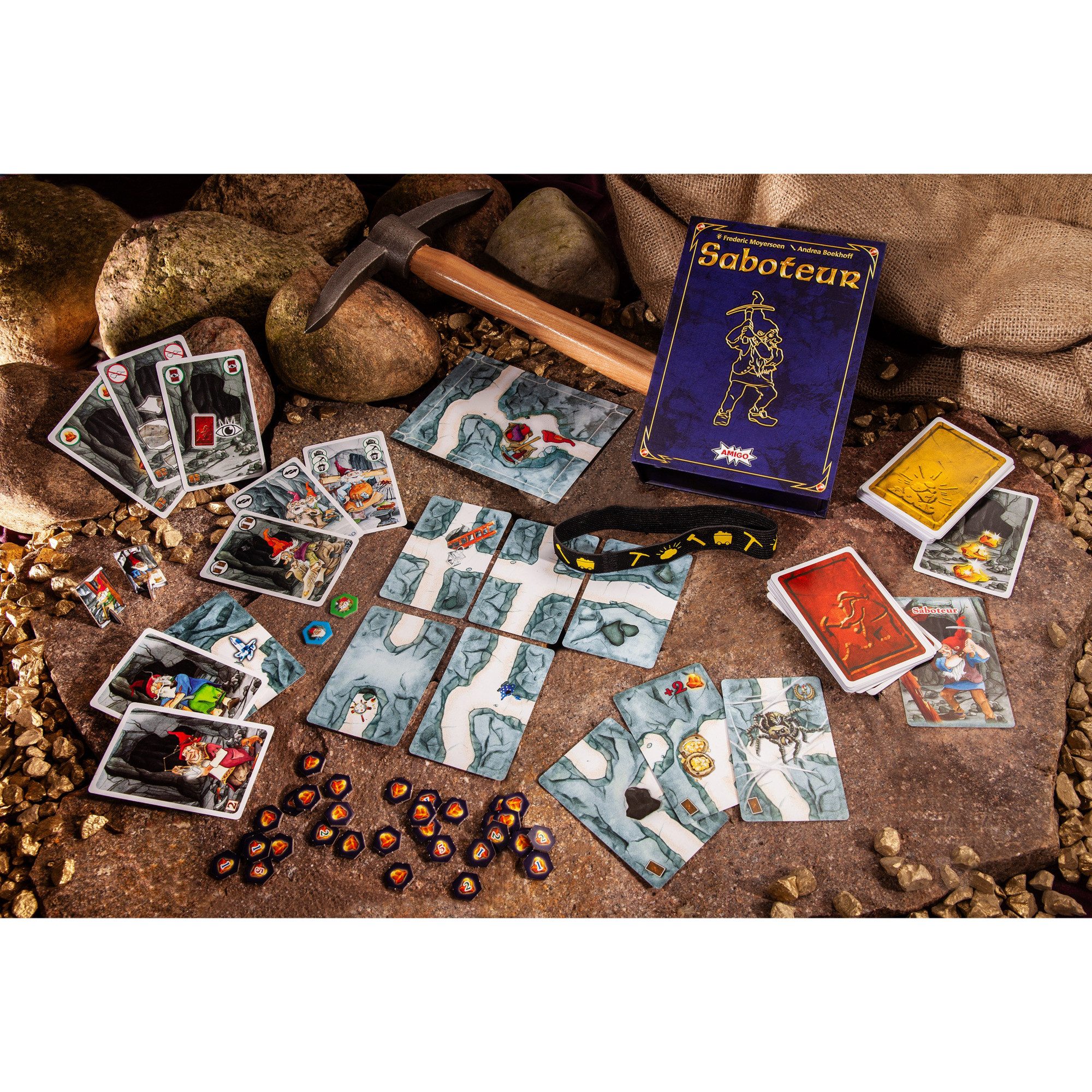 Amigo Saboteur Kartenspiel - Goldsuche Mit Zwergen Für 3-10 Spieler