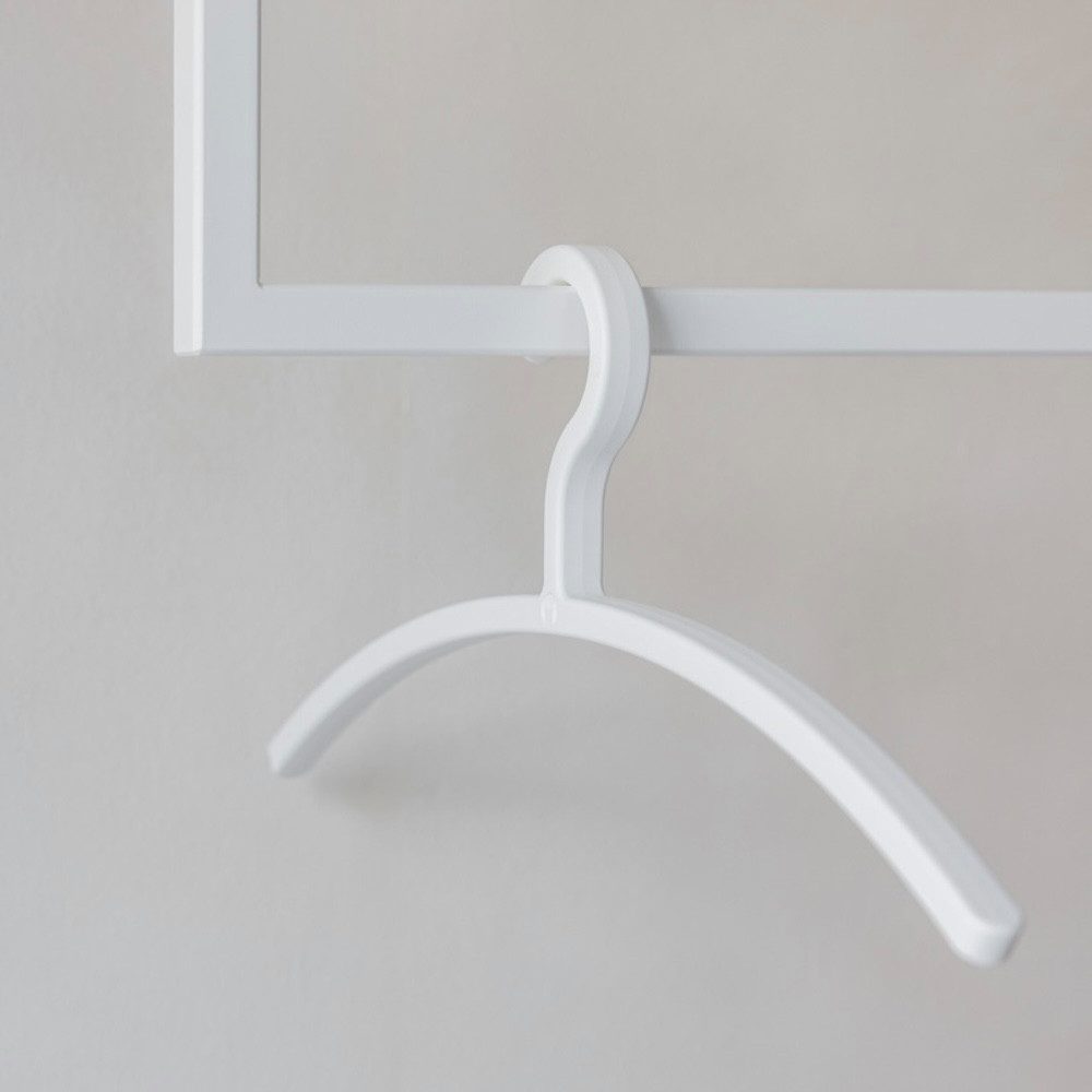 Metallbude Kleiderbügel FAY, (6-tlg), Garderobenhaken aus Kunststoff, platzsparendes Design, pflegeleicht – Bild 4 von 5