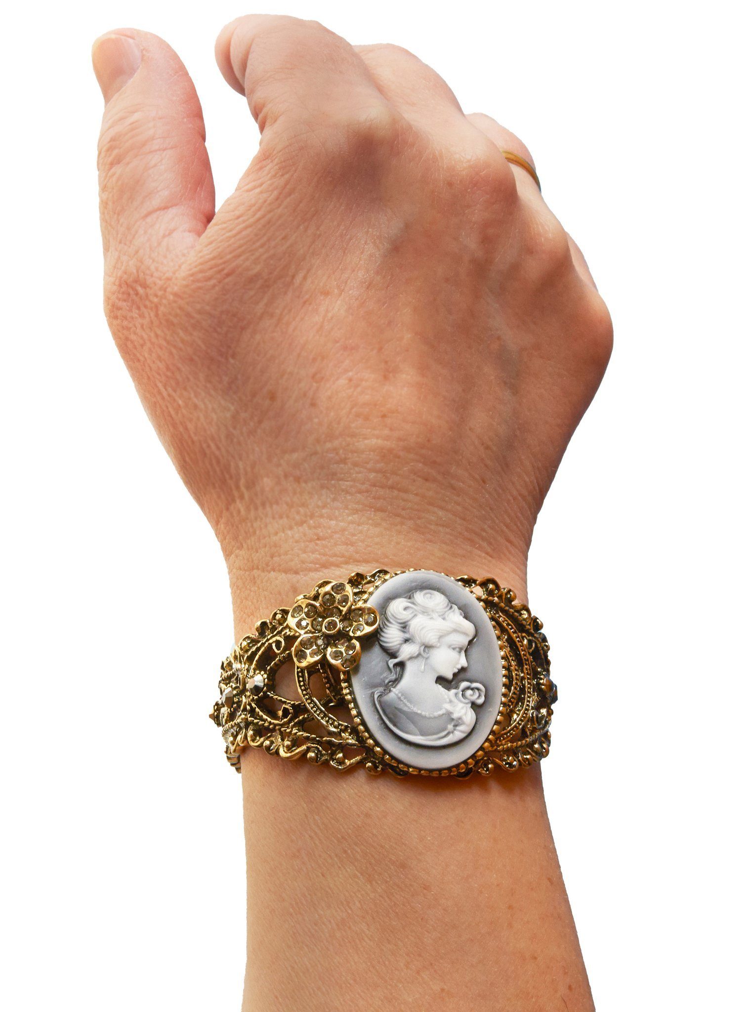 Metamorph Armband Armspange mit Schmuck-Kamee