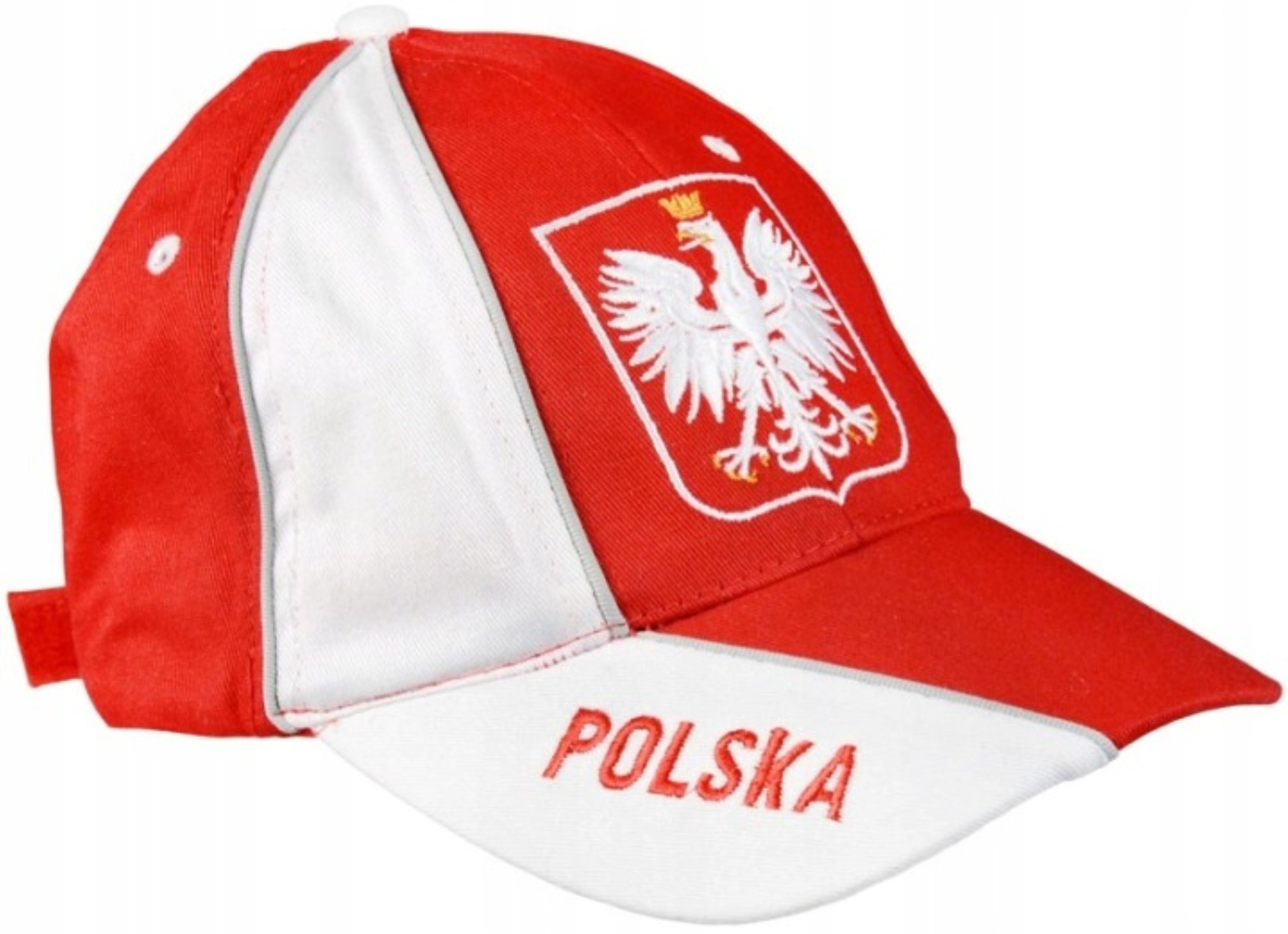 Festivalartikel Baskenmütze Fan Cap Polen Weiß Rot Baseballkappe Fußball EM Mütze (1-St)