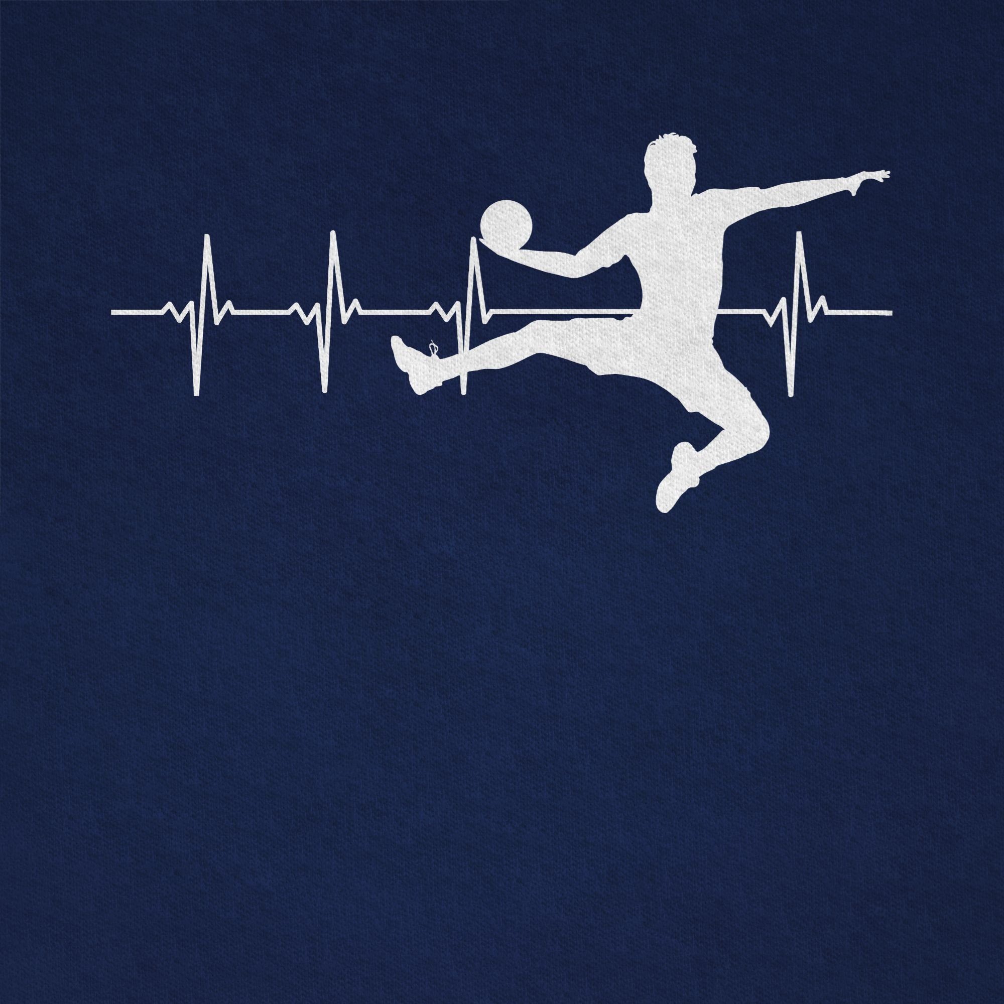 Shirtracer T-Shirt Handball Herzschlag Kinder Kleidung für 1 Herren Sport Dunkelblau