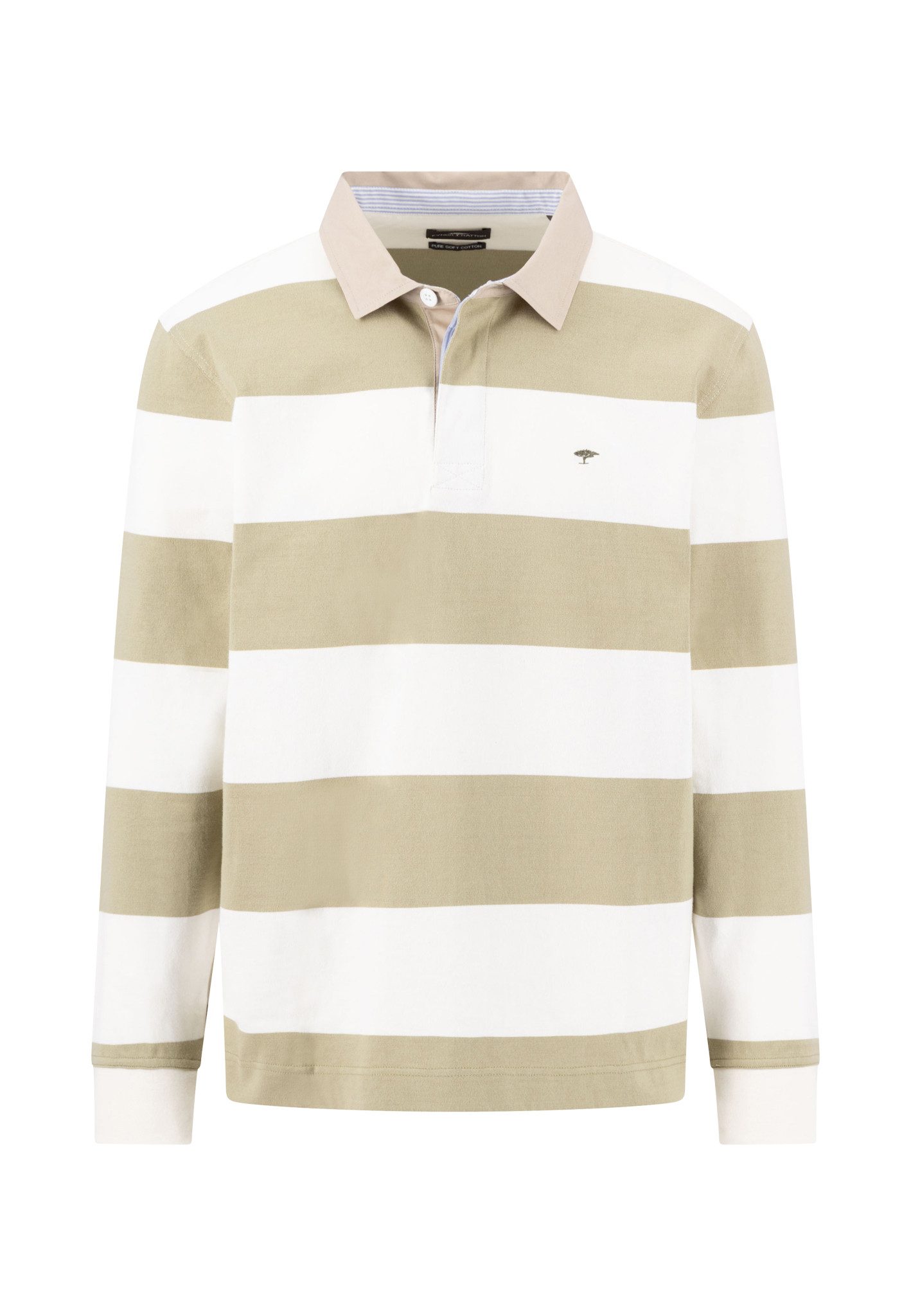 FYNCH-HATTON Langarmshirt Rugby Polo Stripe