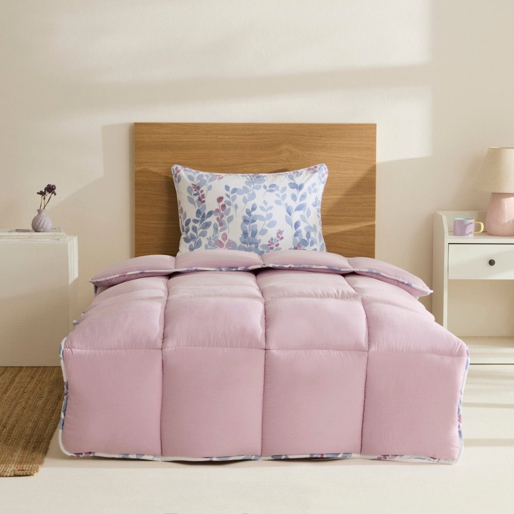 Karaca Bettwäsche Karaca Leaf Multicolor Einzel Comforter Bettdecke Set 135 günstig online kaufen