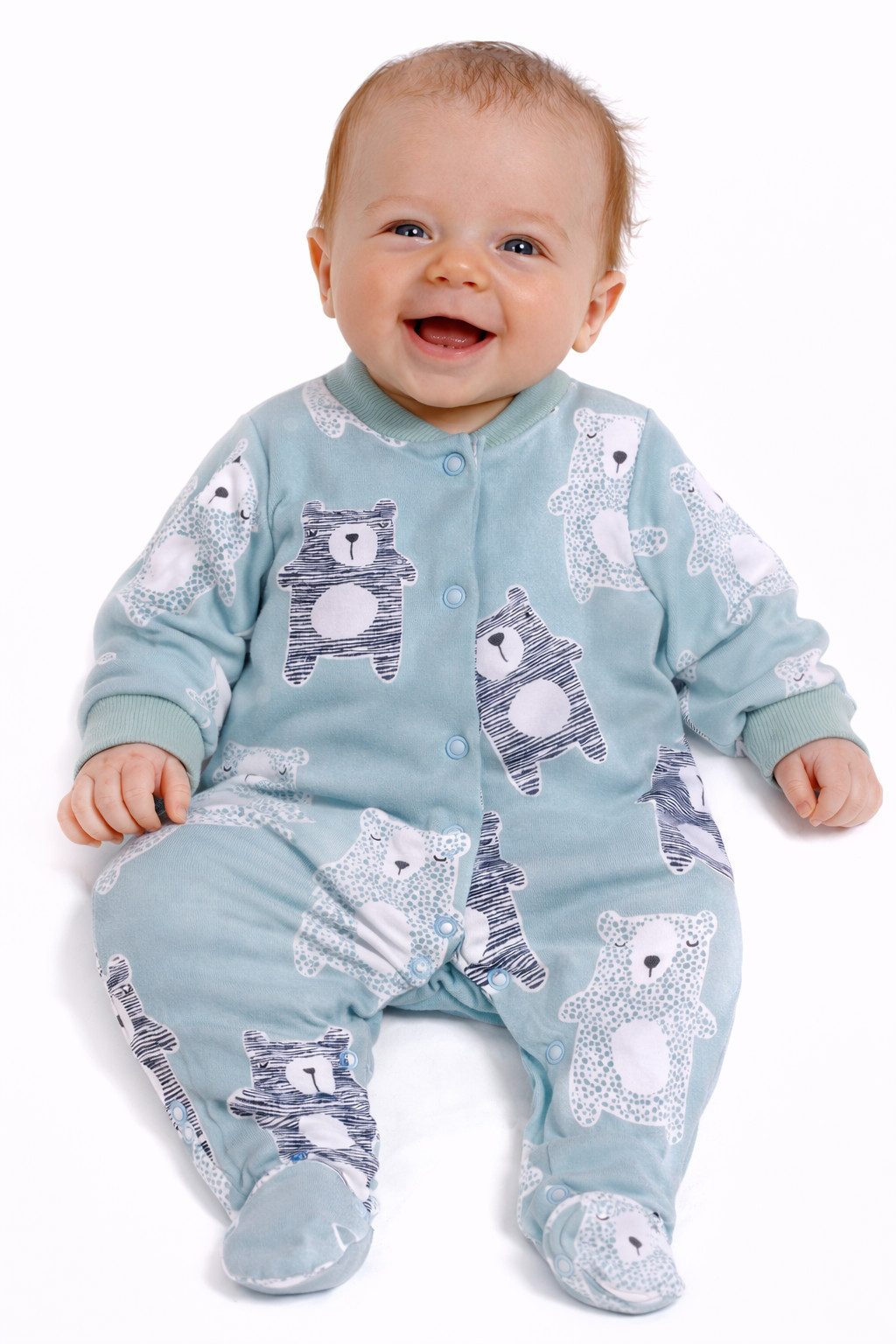 Strampler Baby Anzug Einteiler mit Druckknöpfen neutral für Neugeborene