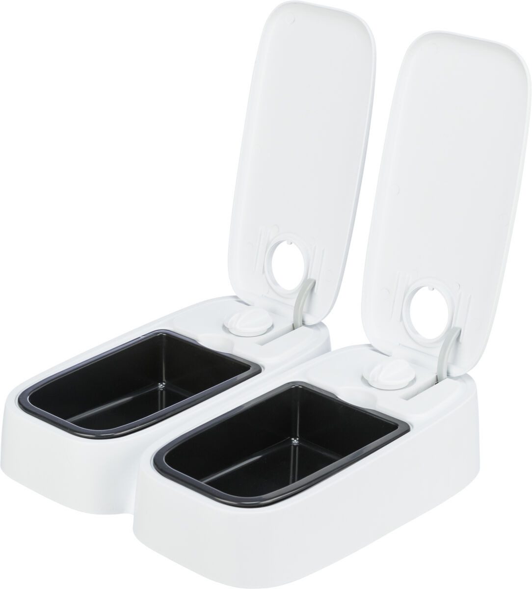 TRIXIE Hunde-Futterautomat Futterautomat TX2 - weiß - 2 × 0,3 l/27 × 7 × 24 cm