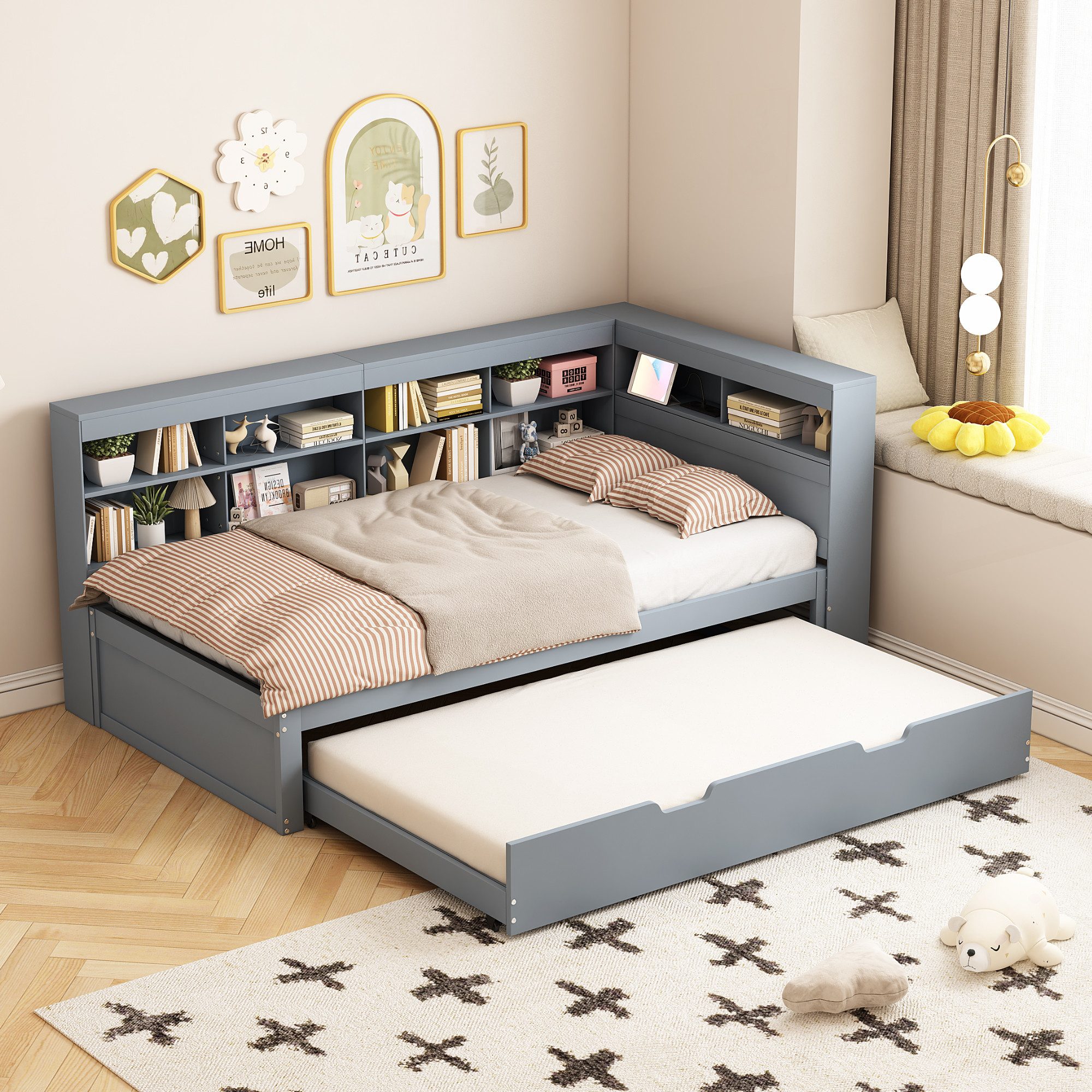 HAUSS SPOLE Schlafsofa 90x190/200, Ausziehbares Bett günstig online kaufen