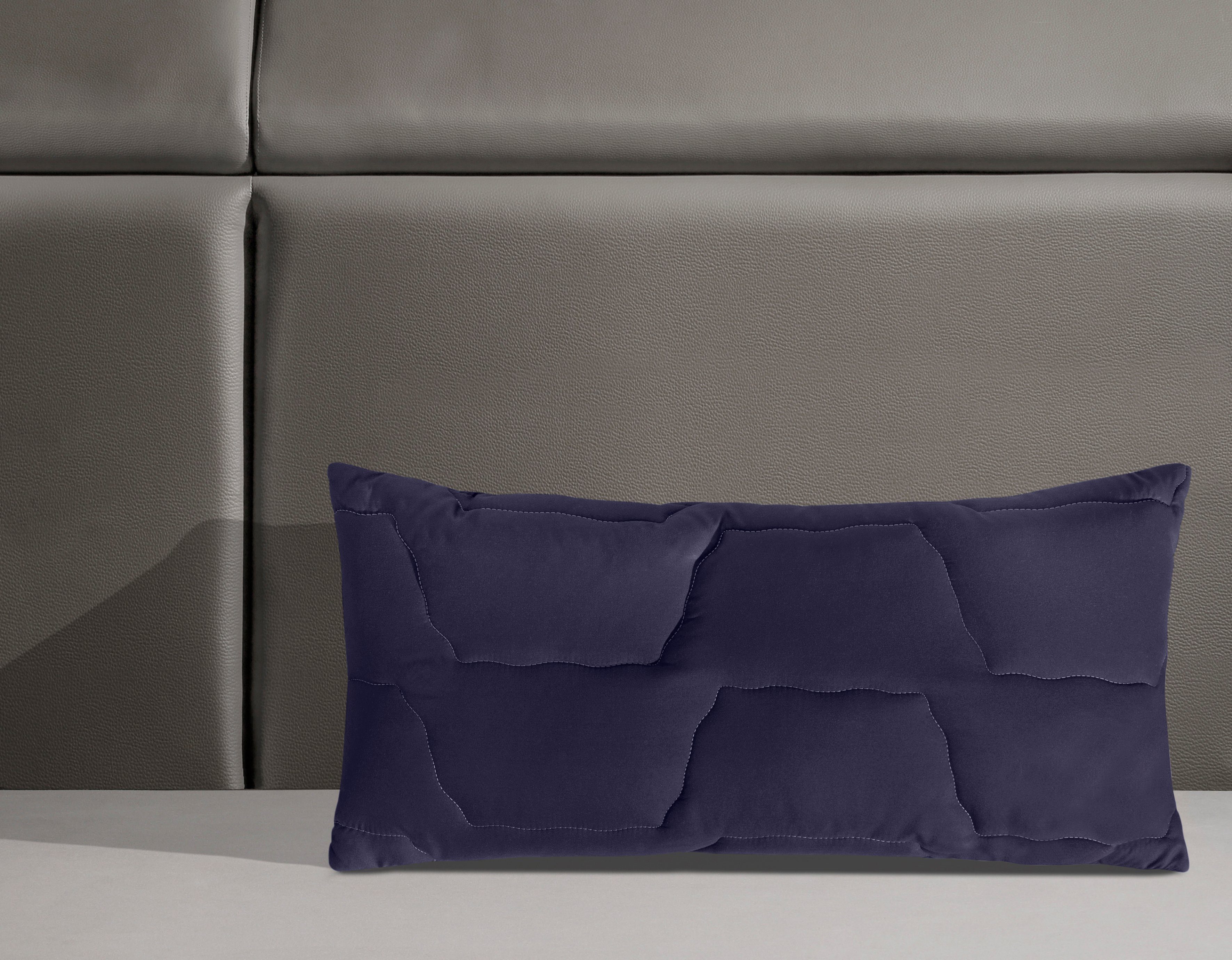 my home Microfaserkissen Microlux Kopfkissen 40x80 cm, 80x80 cm, Füllung: 3 günstig online kaufen