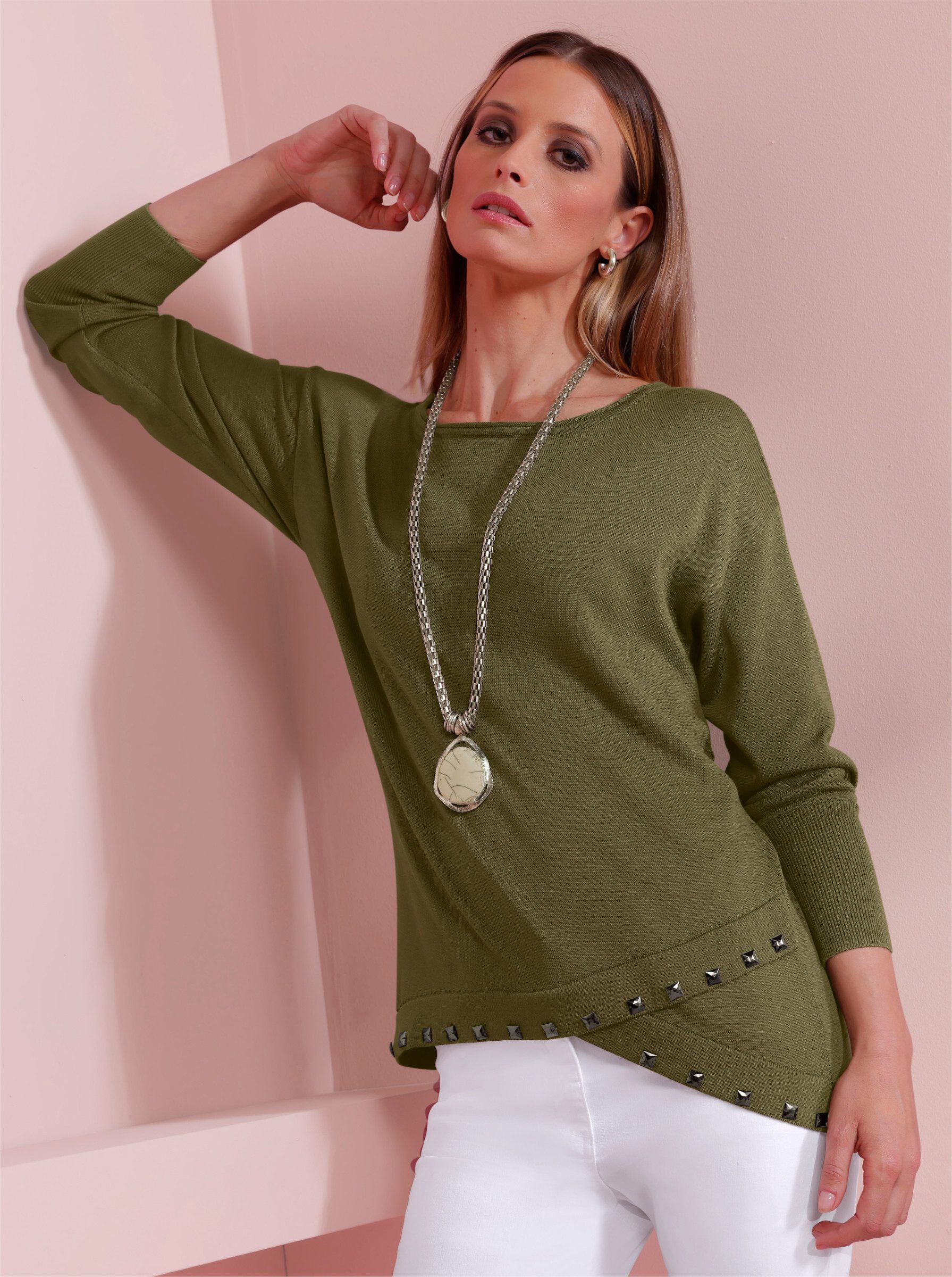 heine Strickpullover Pullover Langarm Feinstrick