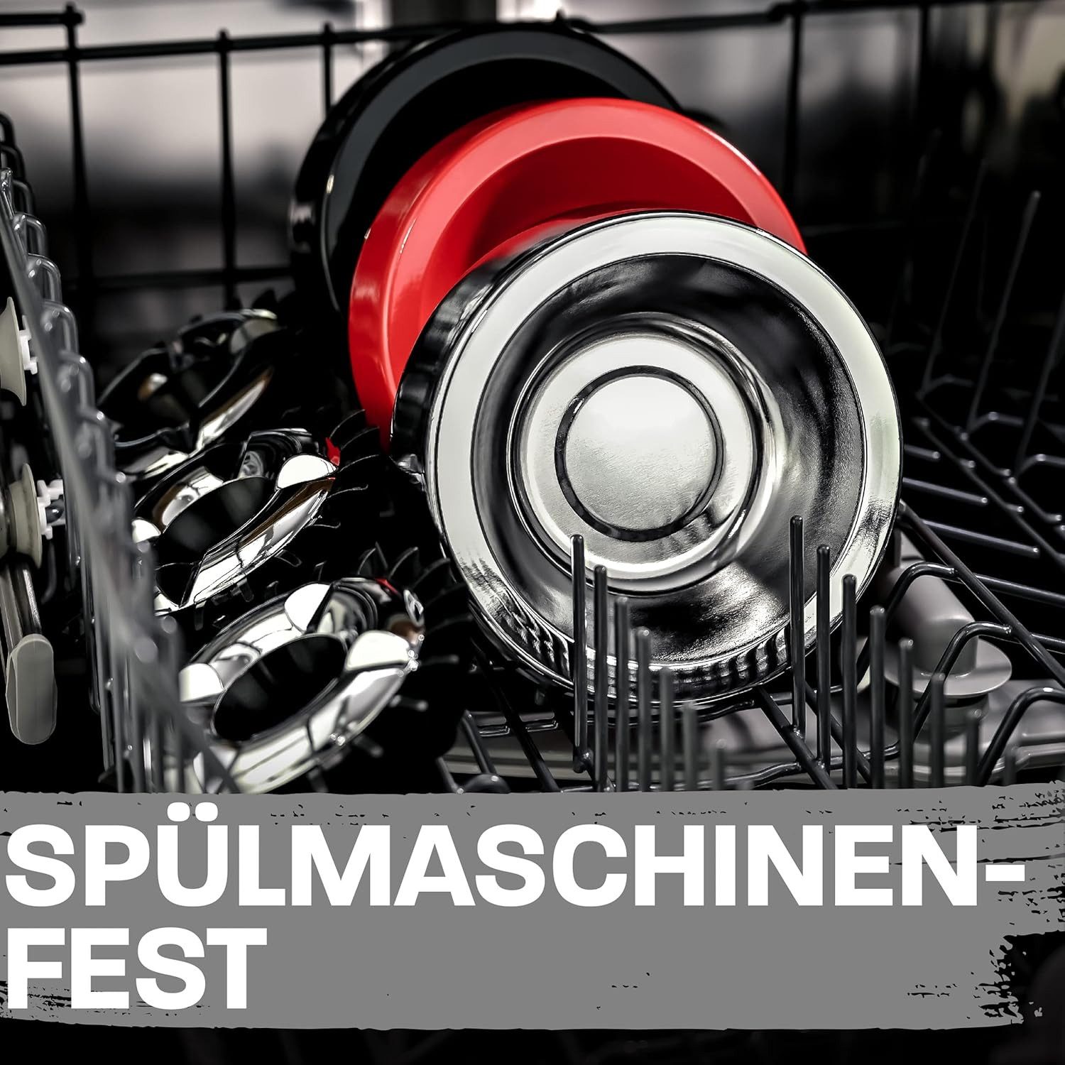 Praknu Aschenbecher 3 Gluttöter Aschenbecher Silber, Windgeschützt - Spülmaschinenfest - Wetterfest - Für Innen und Außen