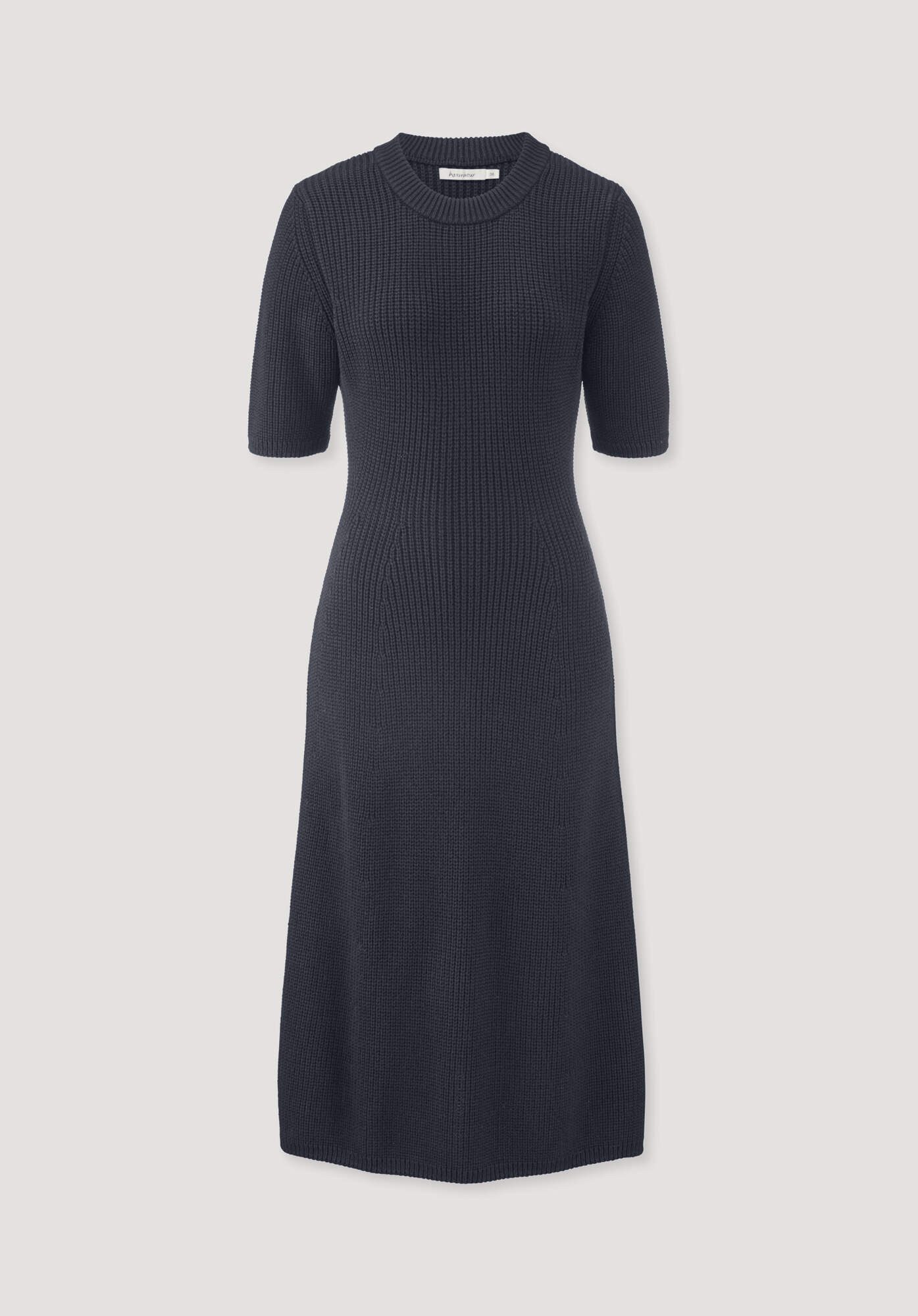 Hessnatur Strickkleid aus reiner Bio-Baumwolle (1-tlg) günstig online kaufen