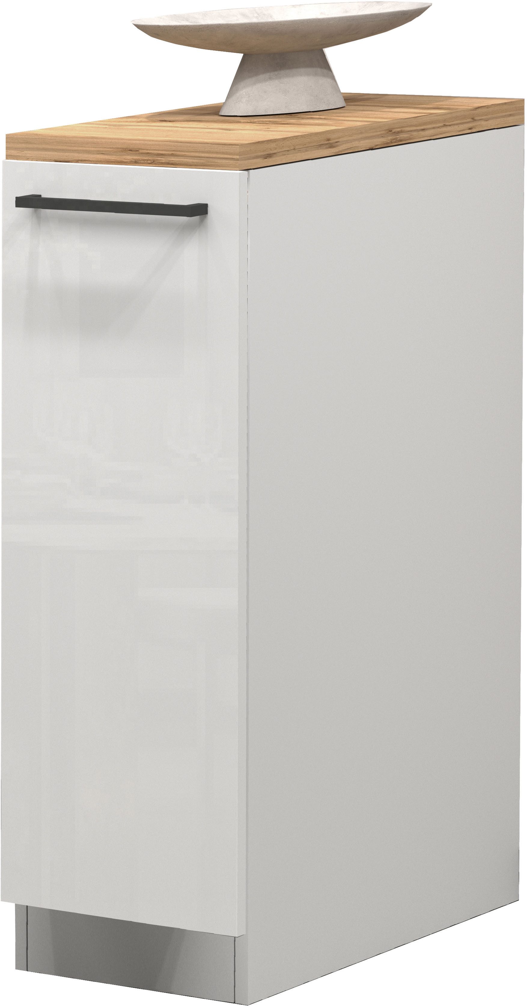 KOCHSTATION Apothekerschrank KS-Sole,Apothekerkommode Breite/Höhe 30/85 cm, Anbau-und Unterbau möglich