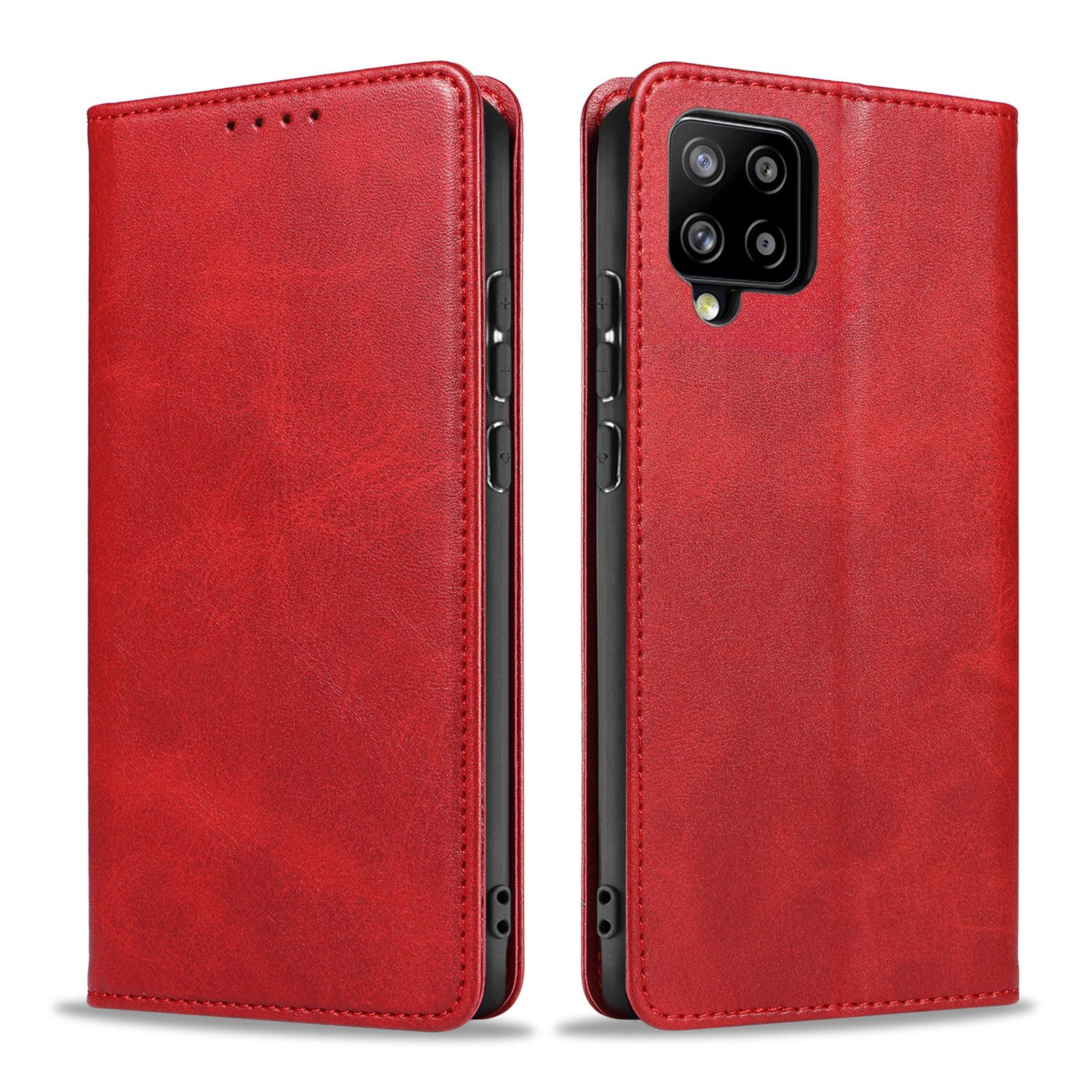 Tec-Expert Handyhülle Tasche Hülle für Samsung Galaxy A42 5G 6.6 Zoll, 6.6", Cover Klapphülle Case mit Kartenfach Fliphülle aufstellbar