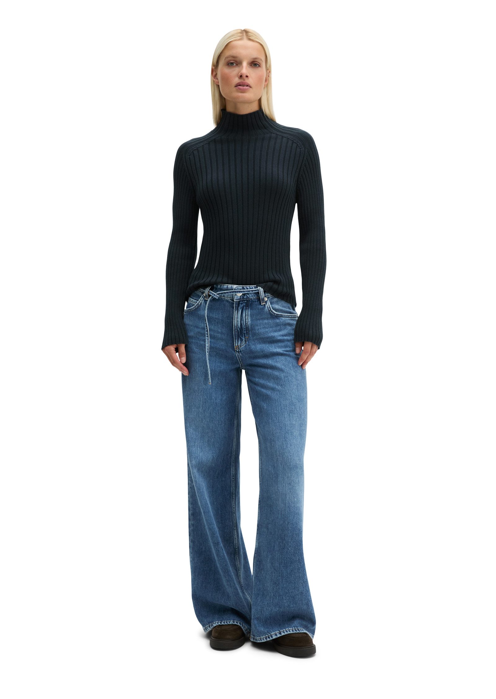 Marc O'Polo Stehkragenpullover aus Heavy Weight Cotton – Bild 5 von 5