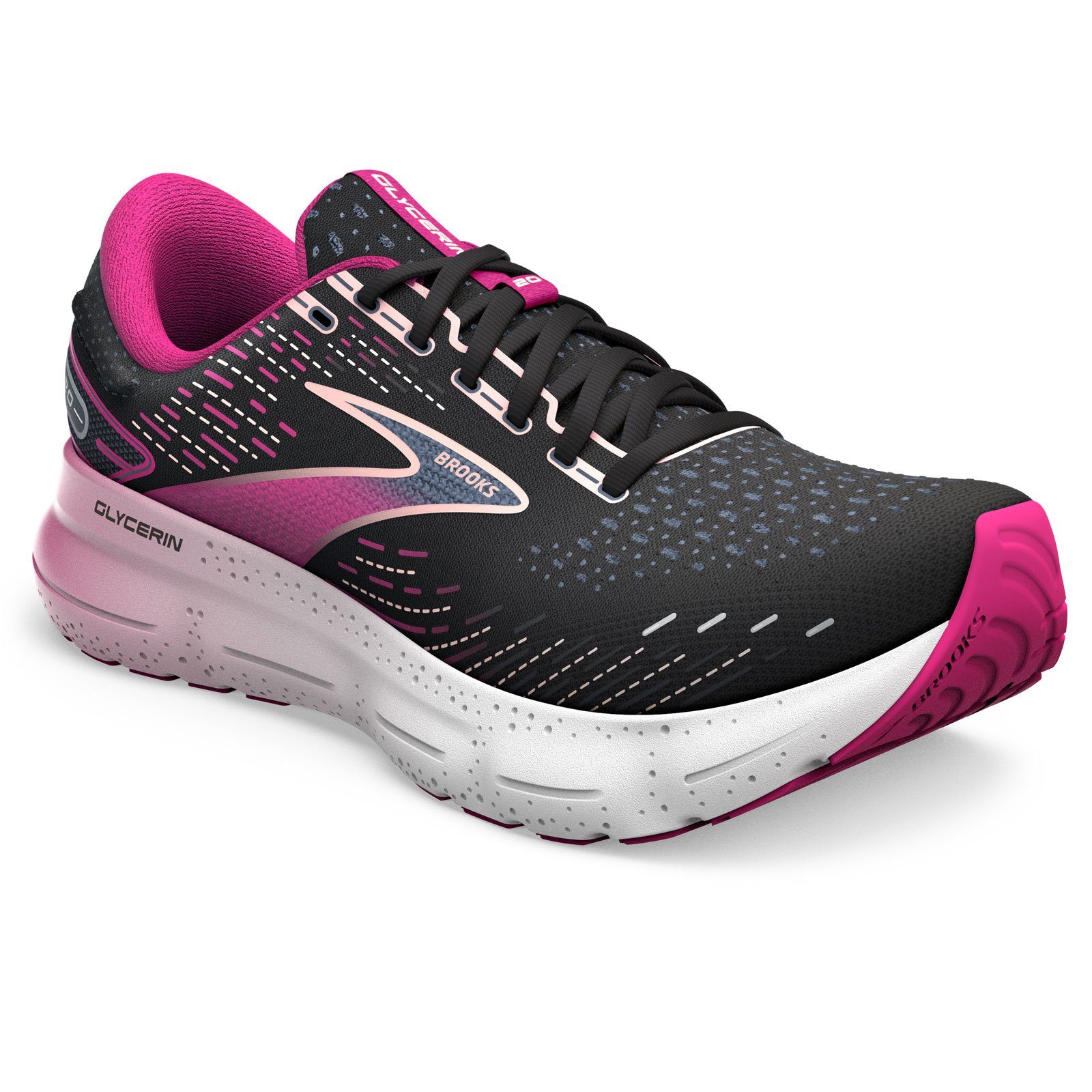 Brooks GLYCERIN 20 Lady Laufschuh Dämpfungstechnologie die auf deinen individuellen Laufstil reagiert