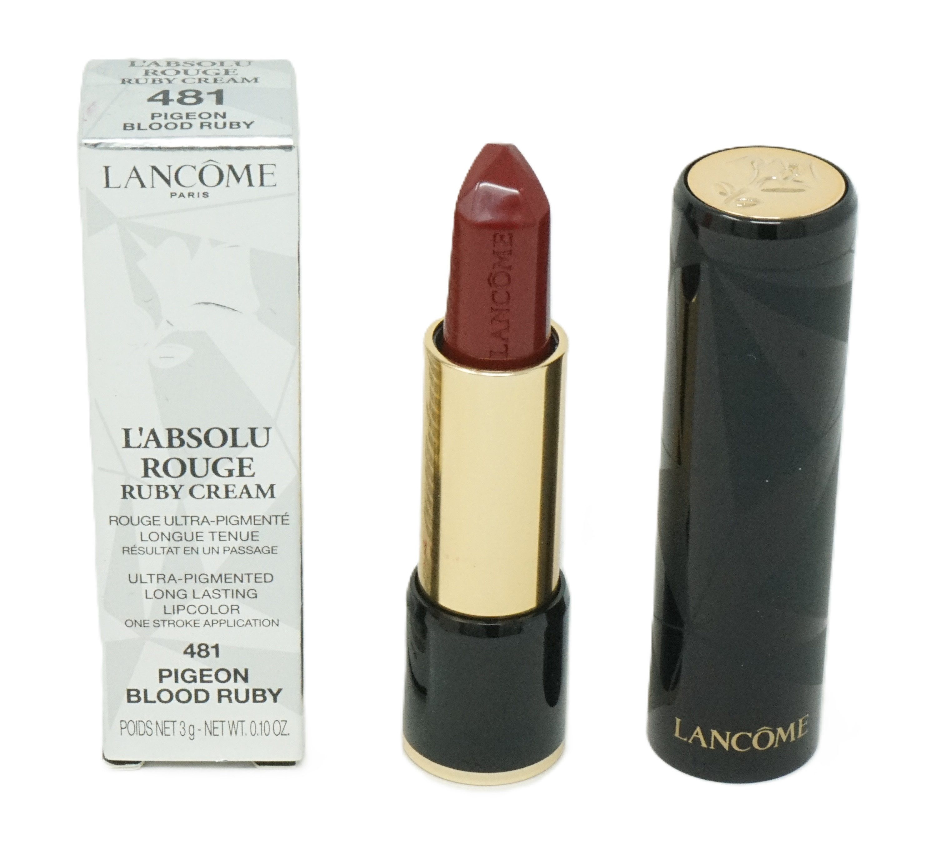 LANCOME Lippenstift Lancome L'Absolu rouge ruby cream Lipcolor 481 Pigeon blood ruby 3 g