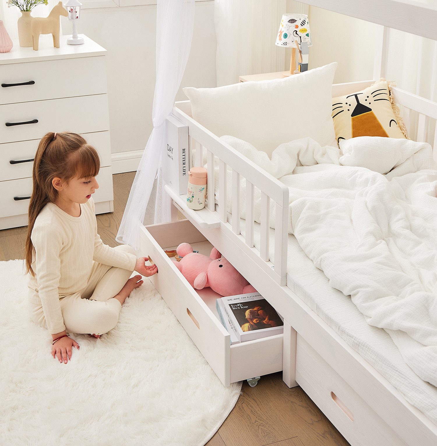 Alavya Home® Schubkasten Schubladen-Set SNOW aus massiver Buche für das Hau günstig online kaufen