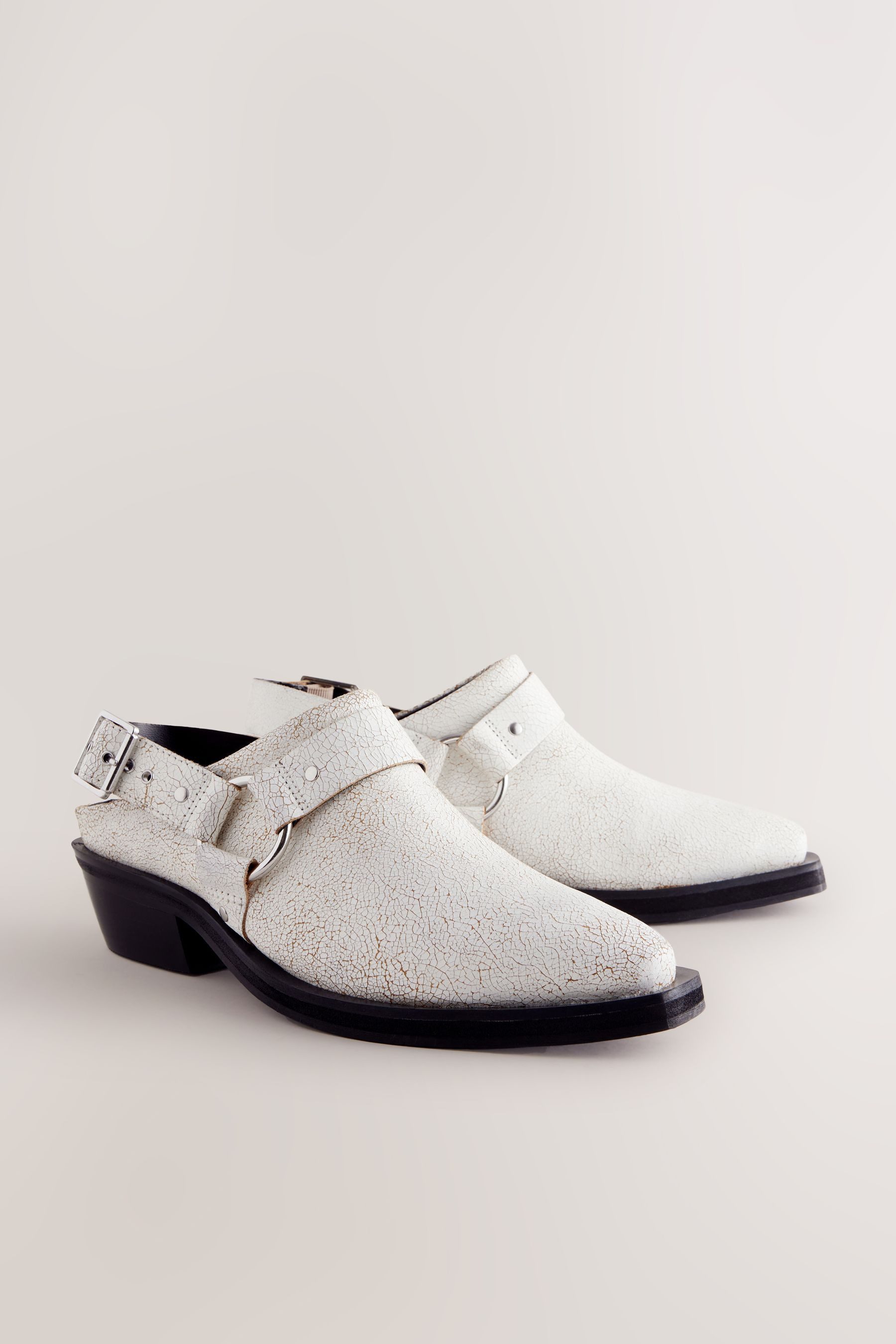 Next Forever Comfort® Spitze Slingbacks aus Leder Clog (1-tlg)