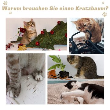 PawHut Kratzbaum Katzenlaufrad für Kitten und kleine Katzen, inkl. Teppich