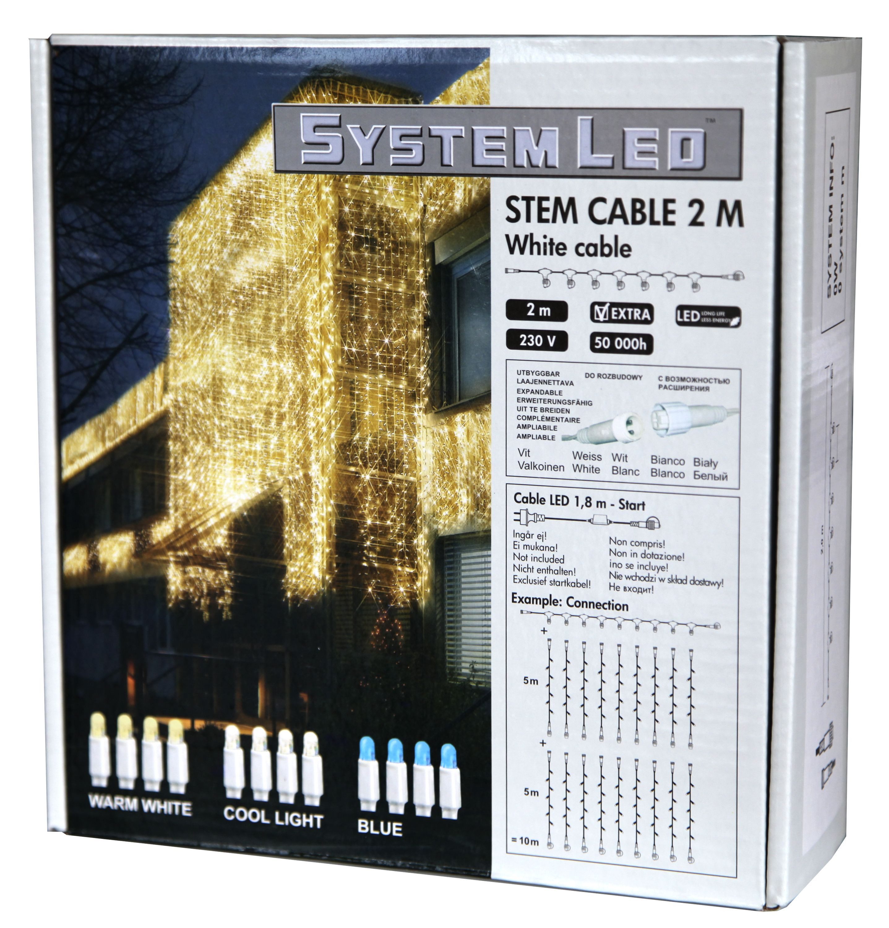 STAR TRADING LED Lichtleiste System LED "Verteilerkabel 2m"