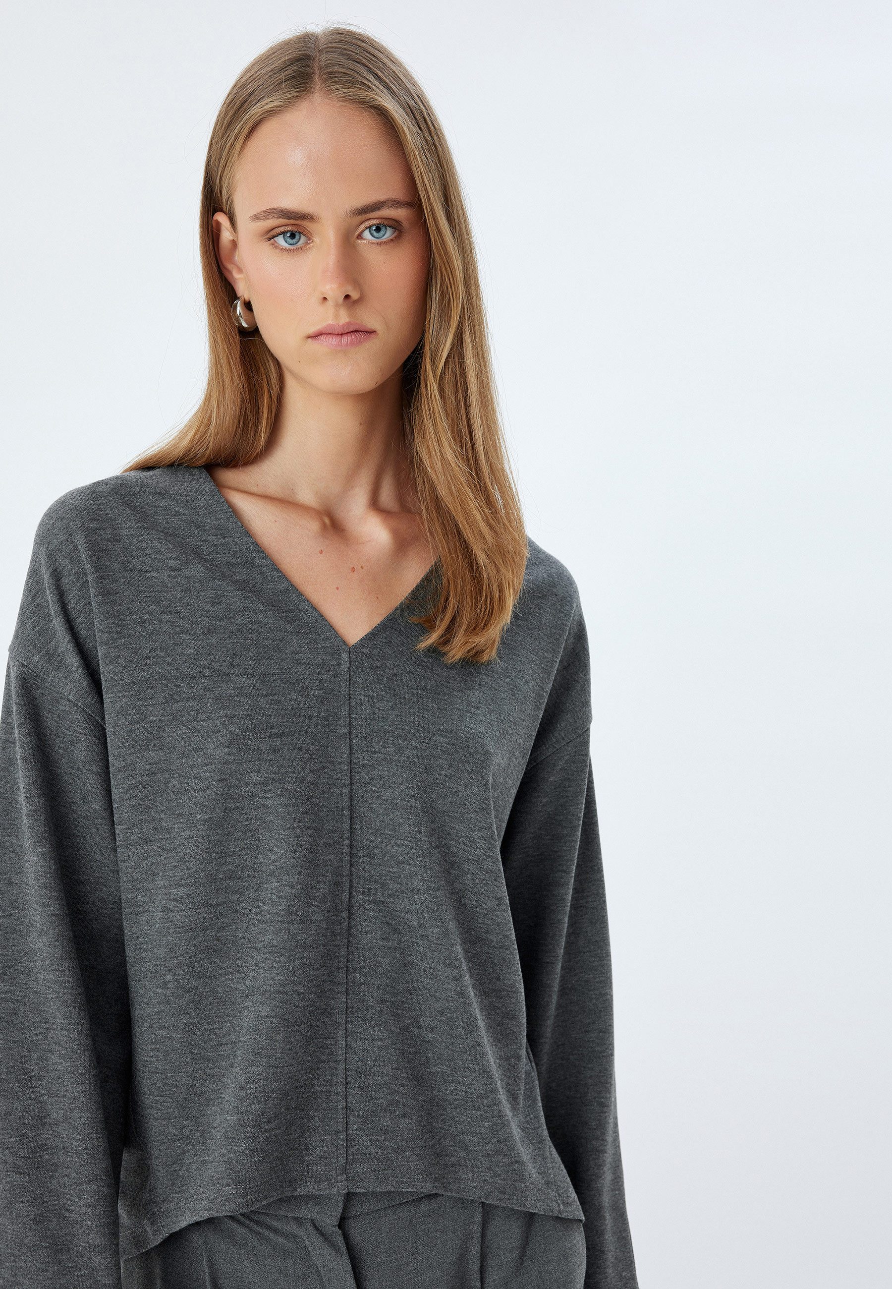 Koton V-Ausschnitt-Pullover V-Kragen Regular günstig online kaufen