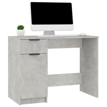 vidaXL Schreibtisch Schreibtisch Betongrau 100x50x75 cm Holzwerkstoff