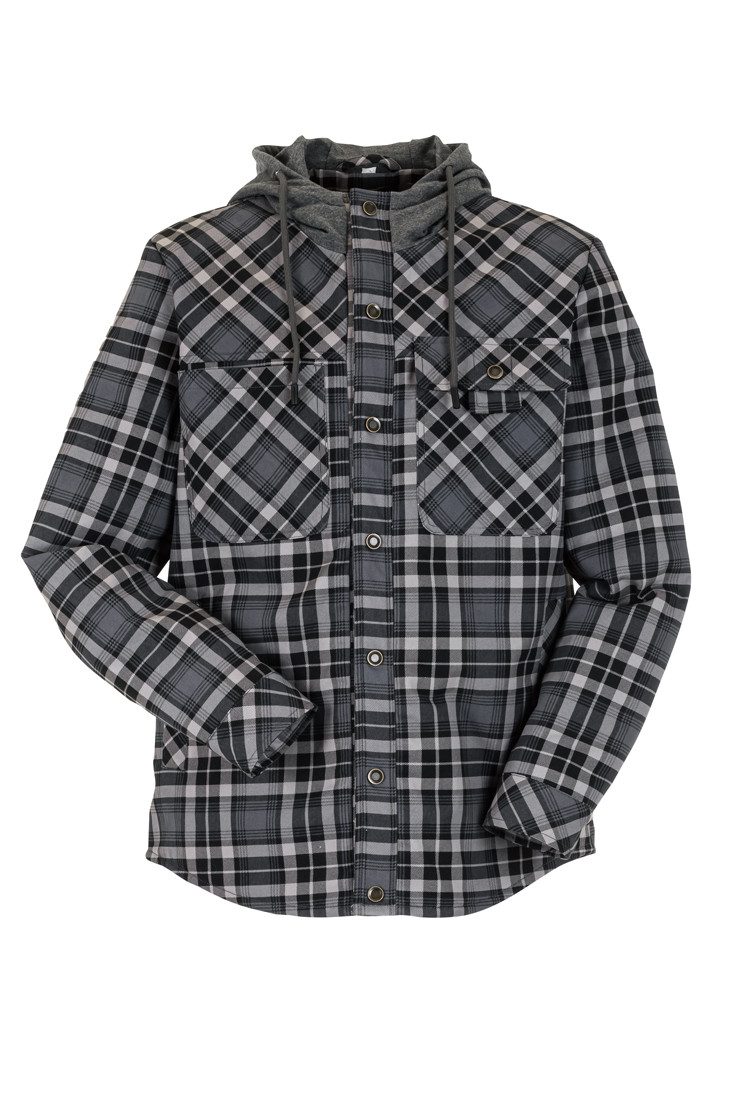 Planam Thermohemd PLANAM Unisex Thermohemd OUTDOOR Kapuze Schiefer/Zink
