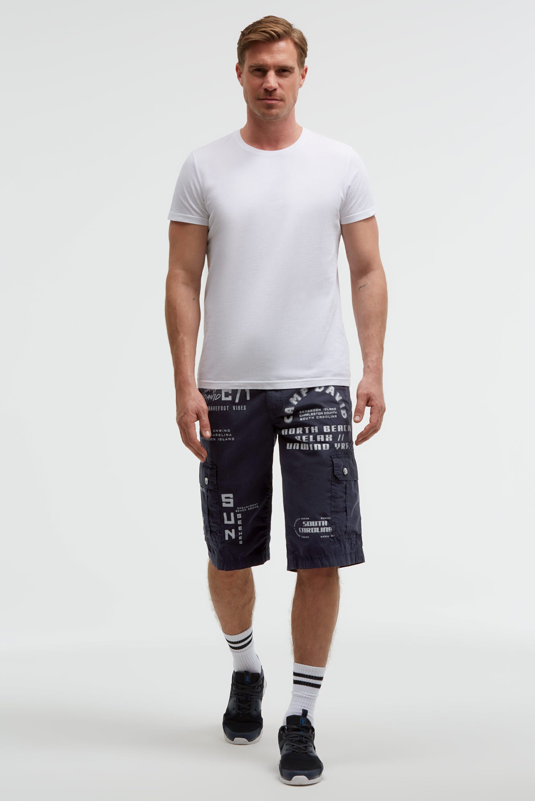 CAMP DAVID Shorts aus Baumwolle