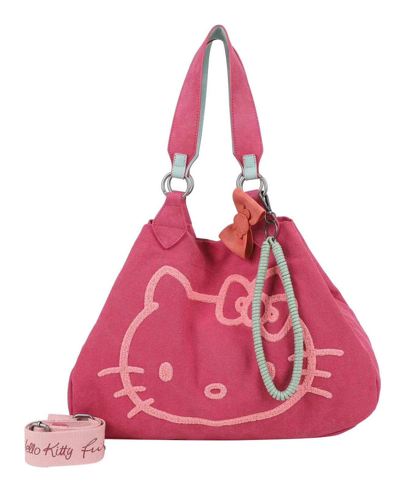Fritzi aus Preußen Schultertasche Hello Kitty Head Flocked Canvas