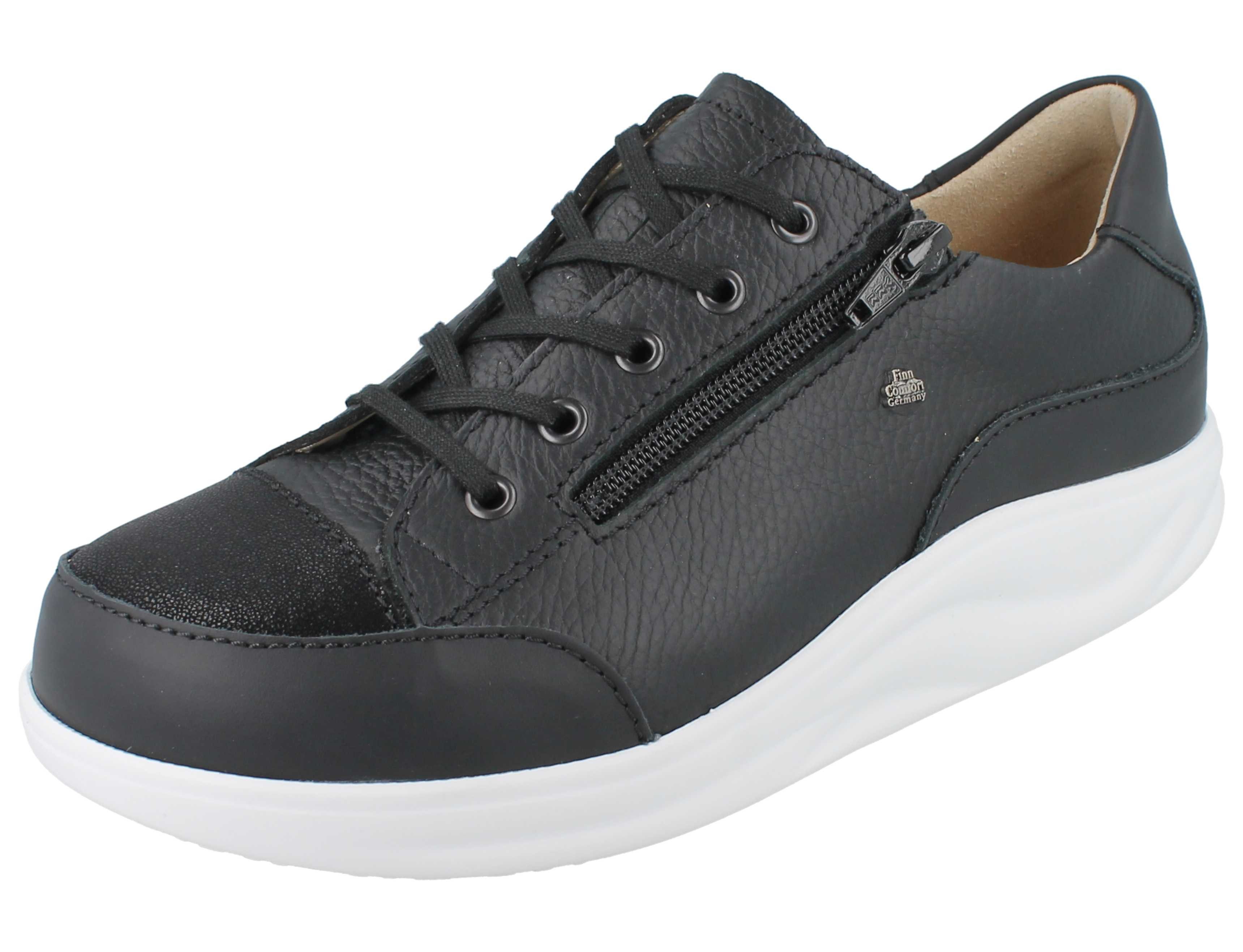 Finn Comfort FINN COMFORT FINNAMIC Hachiouji Damen Schnürschuhe schwarz black Schnürschuh Wechselfußbett