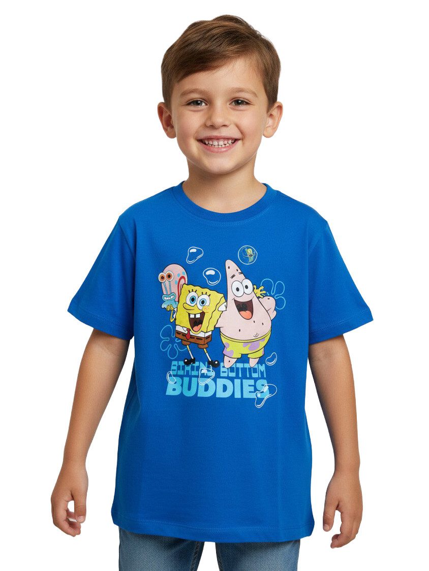 T-Shirt Spongebob Schwammkopf T-Shirt Bikini Bottom Buddies Shirt Oberteil