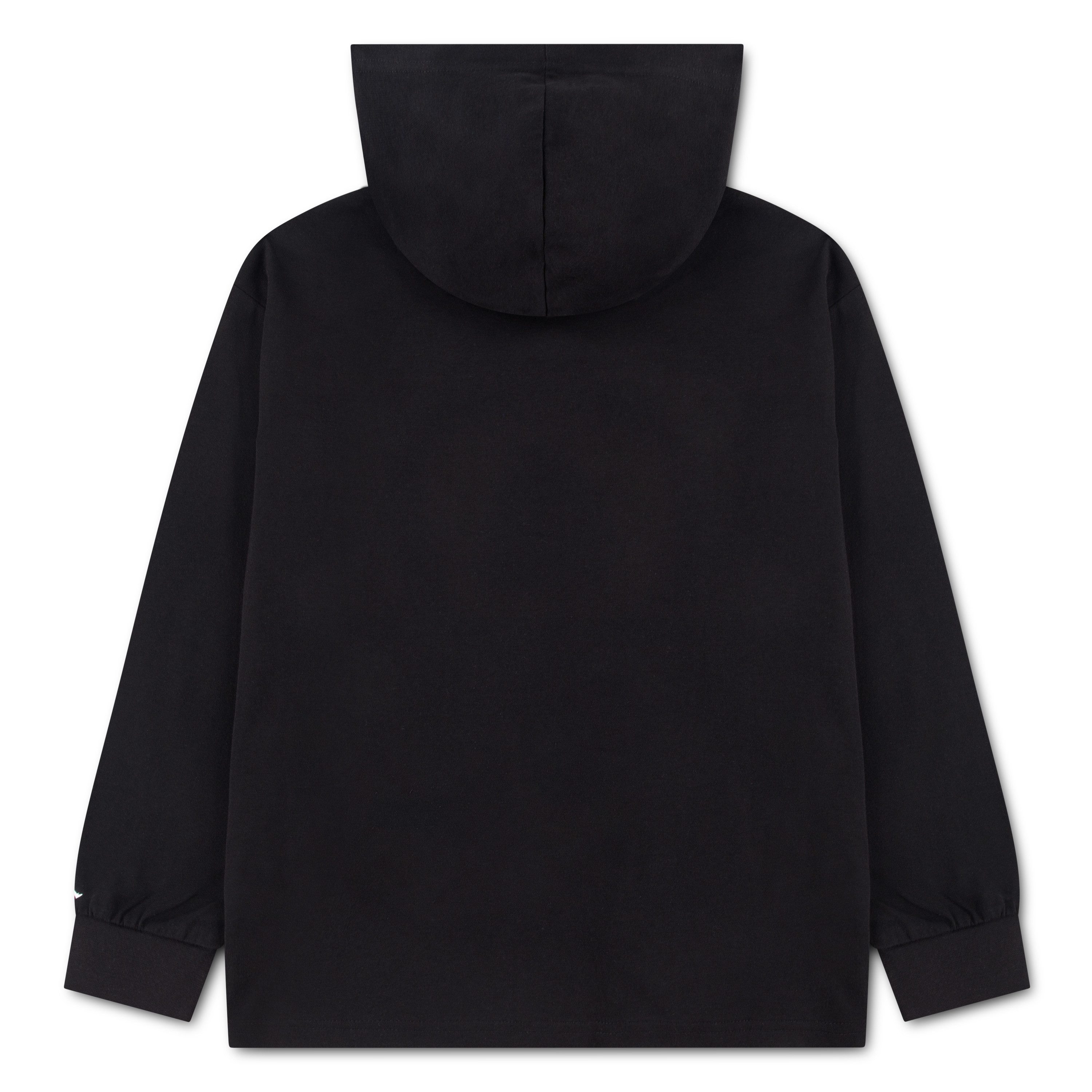 Jordan Hoodie JDB MJ JUMPMAN AIR HOODED LS für Kinder, mit Kapuze, unifarben, aus Baumwolle und Polyester