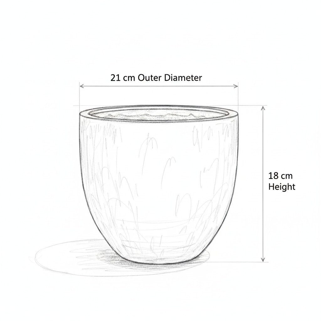 Teramico Blumentopf Pflanzgefäß "Egg Pot" Lava Blau – Ø 21 bis 38 cm – Struktur (1 St), Frostfest, UV-Fest